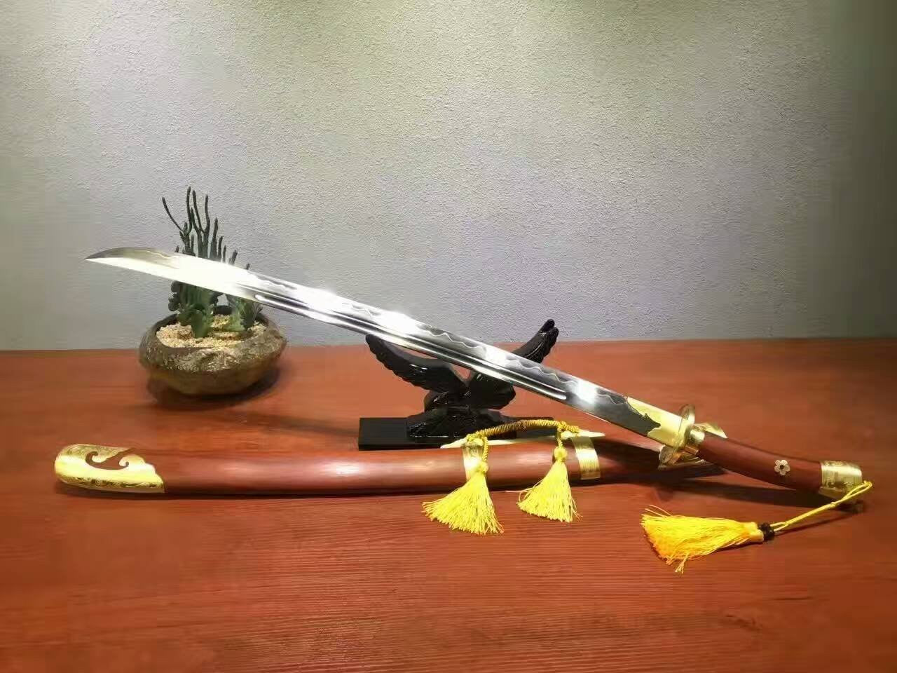 Broadsword/T10 high-carbon steel blade/Brass fittings - Chinese sword shop