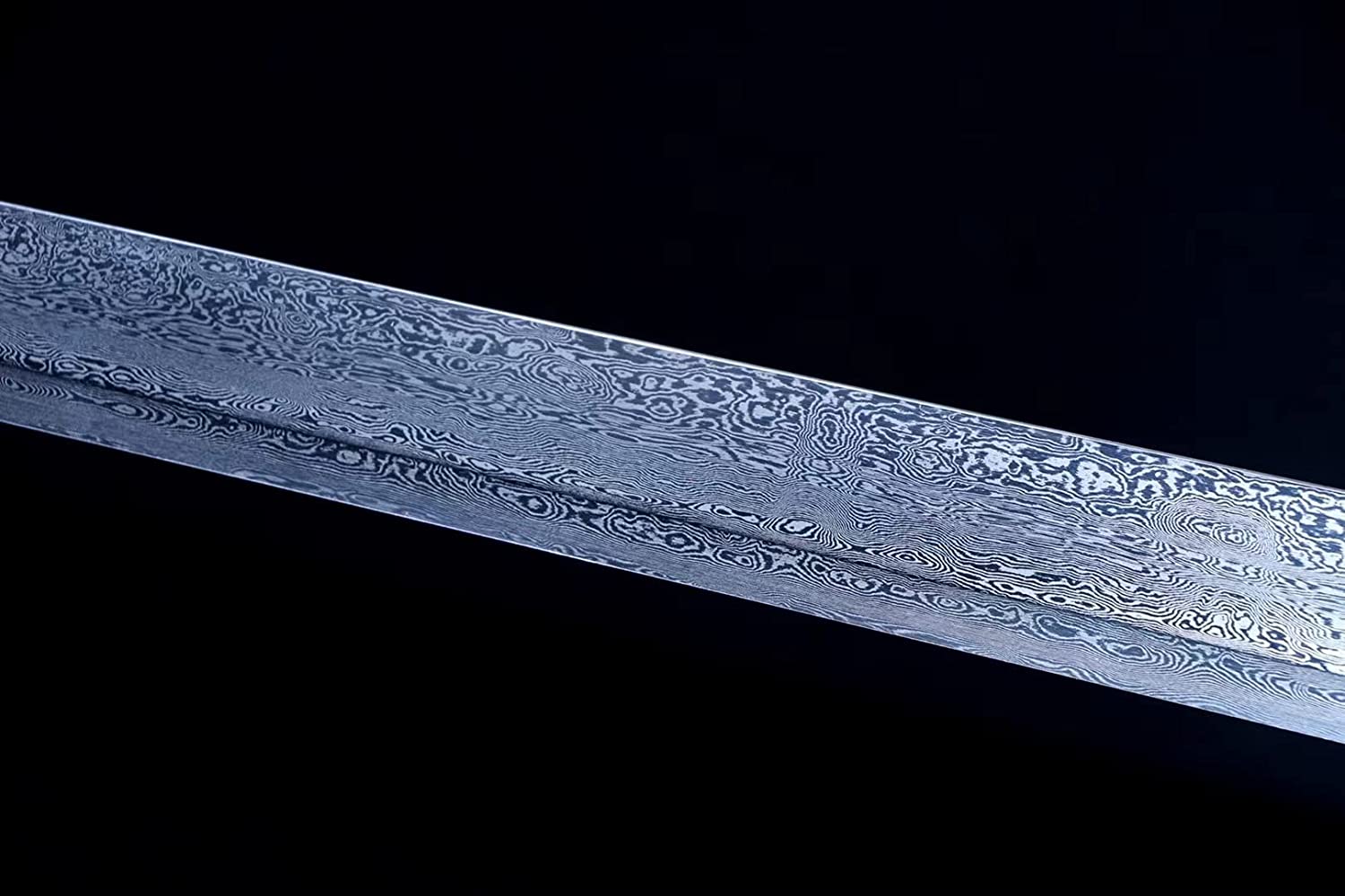 LOONGSWORD,chinese sword,Traditional han jian,Forged Damascus Steel Blade,Alloy Fittings