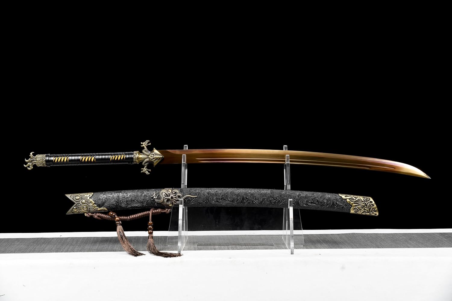 Hand-Forged Flying Dragon Dao Sword ¨C 1060 Carbon Steel Blade