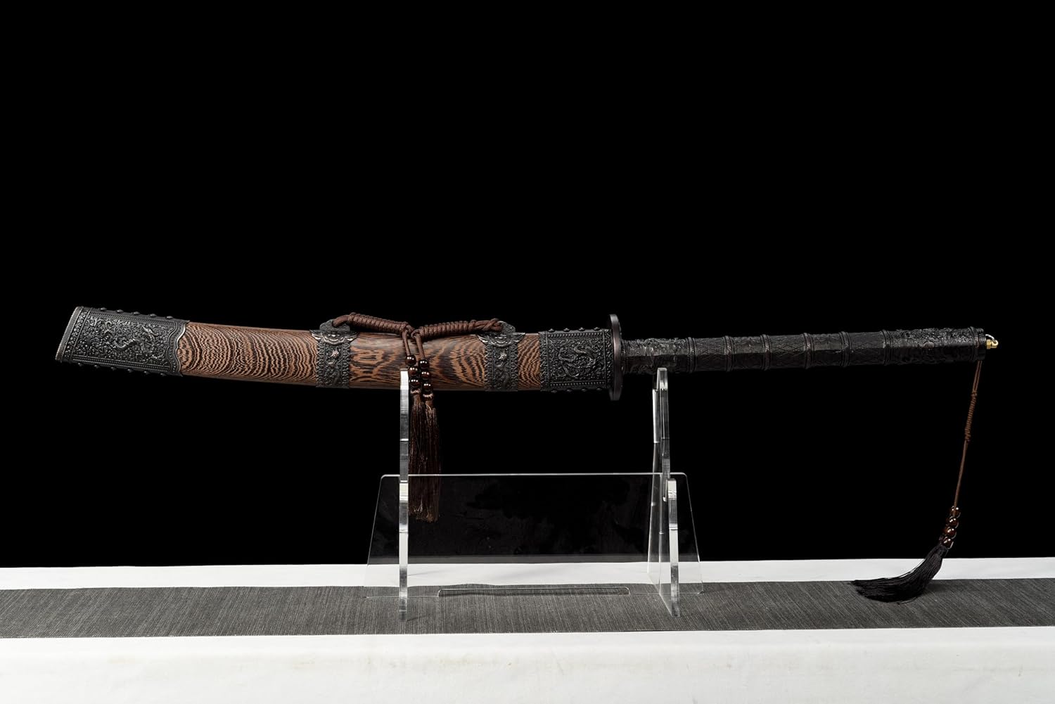 Hand Forged Hand-Forged Kangxi Dao ¨C High carbon Steel Blade with Rosewood Scabbard