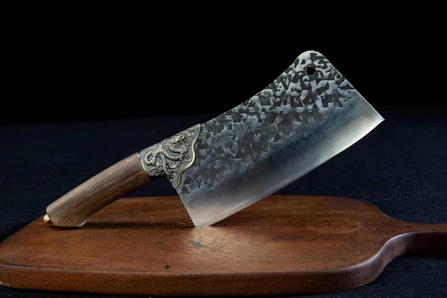 Chinese Cleaver ¨C Stainless Steel Blade, Teak Handle