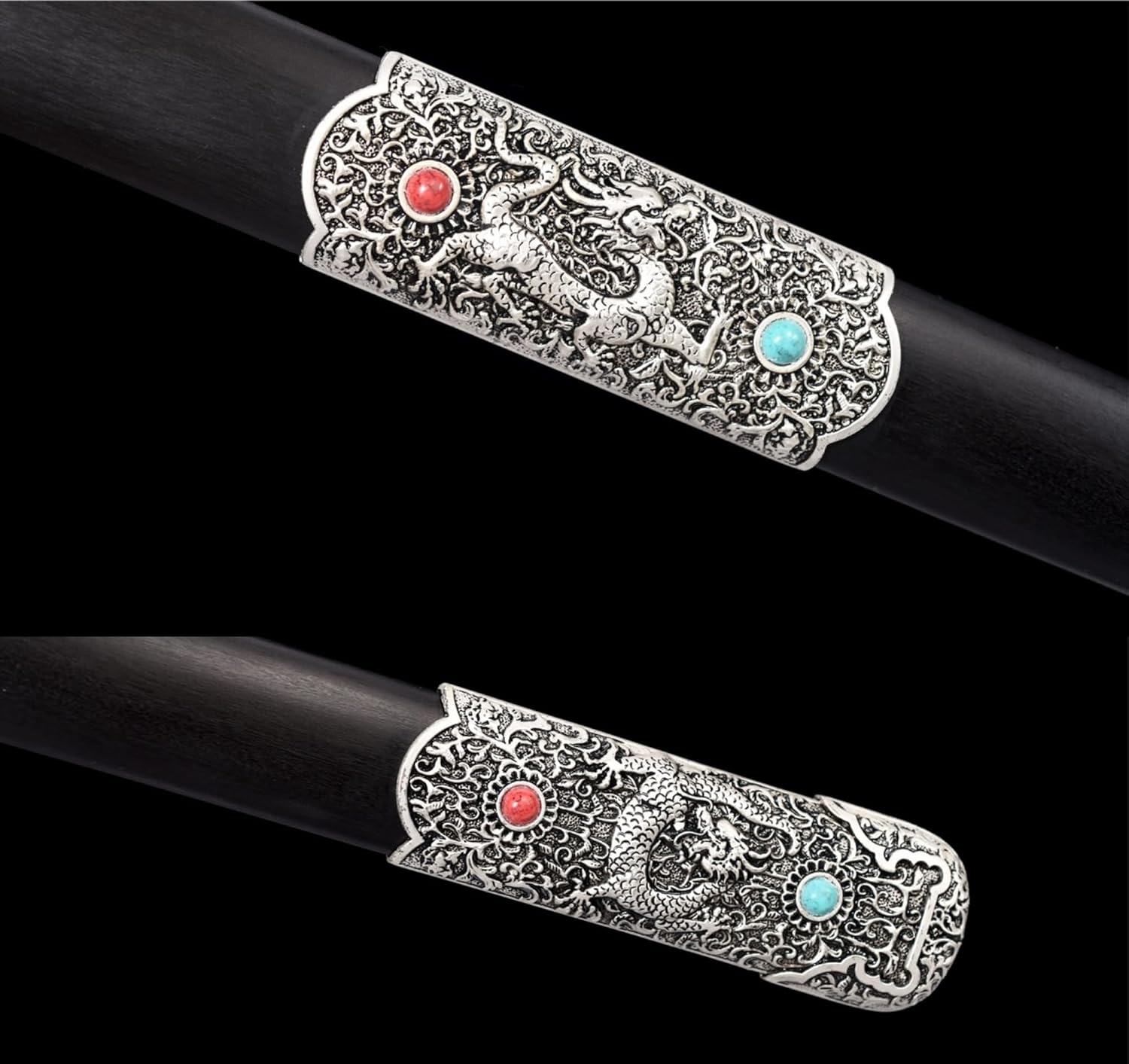 Hand Forged Tang Dao Sword - Damascus Steel with Tang Dynasty Design