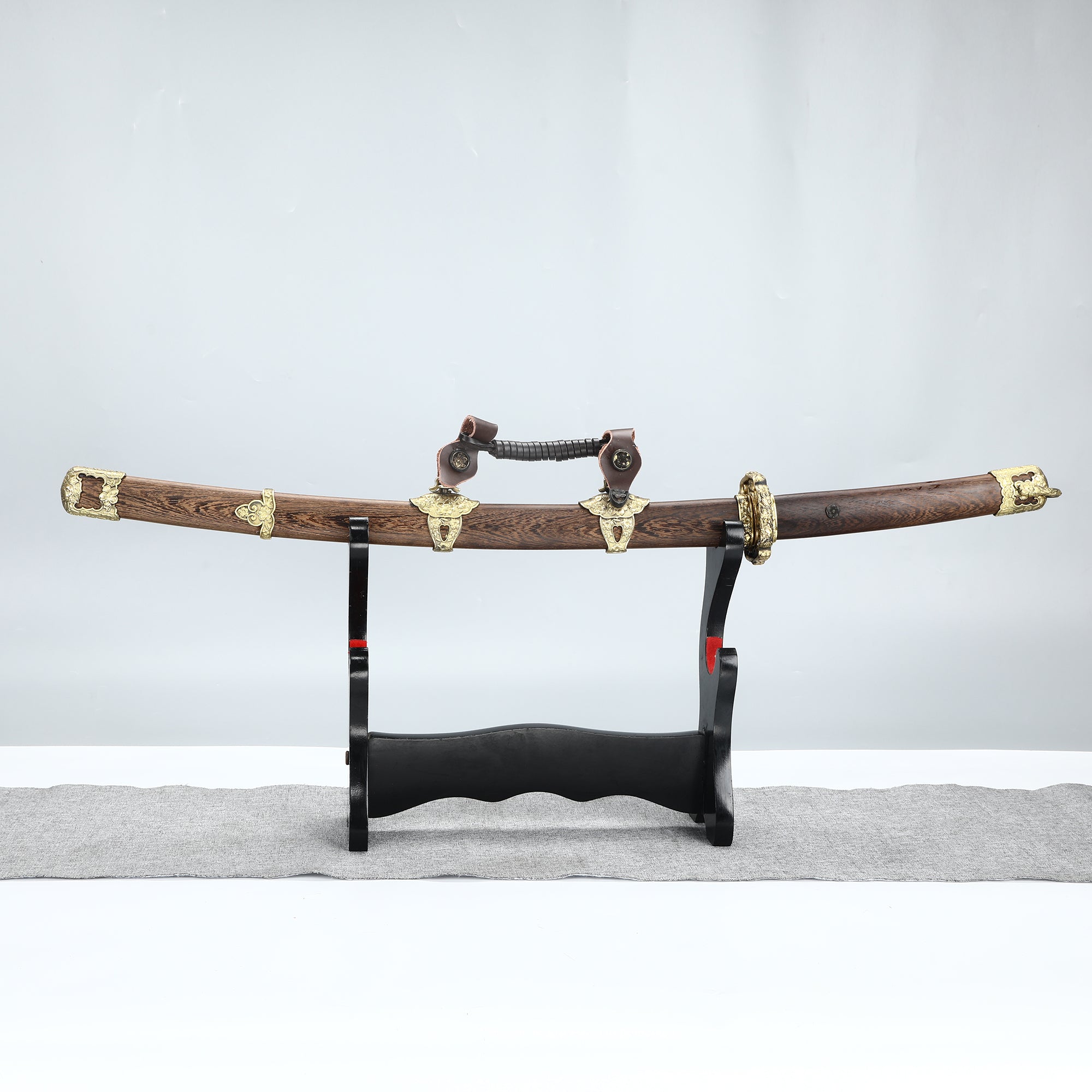 Handmade Katana 1095 Carbon Steel Samurai Japanese Real Sword Chicken Wing Wooden Sheath Knife Full Tang Sharp