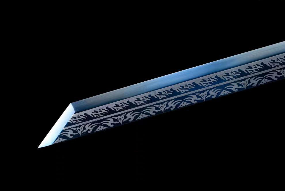 Hand Forged blue ghost Tang Heng sword(1060 Carbon Steel)