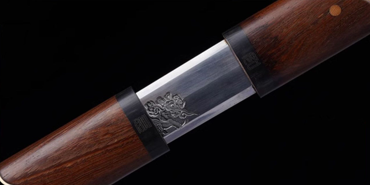 Ruyi Long High manganese steel Tang sword（1060 Carbon Steel）