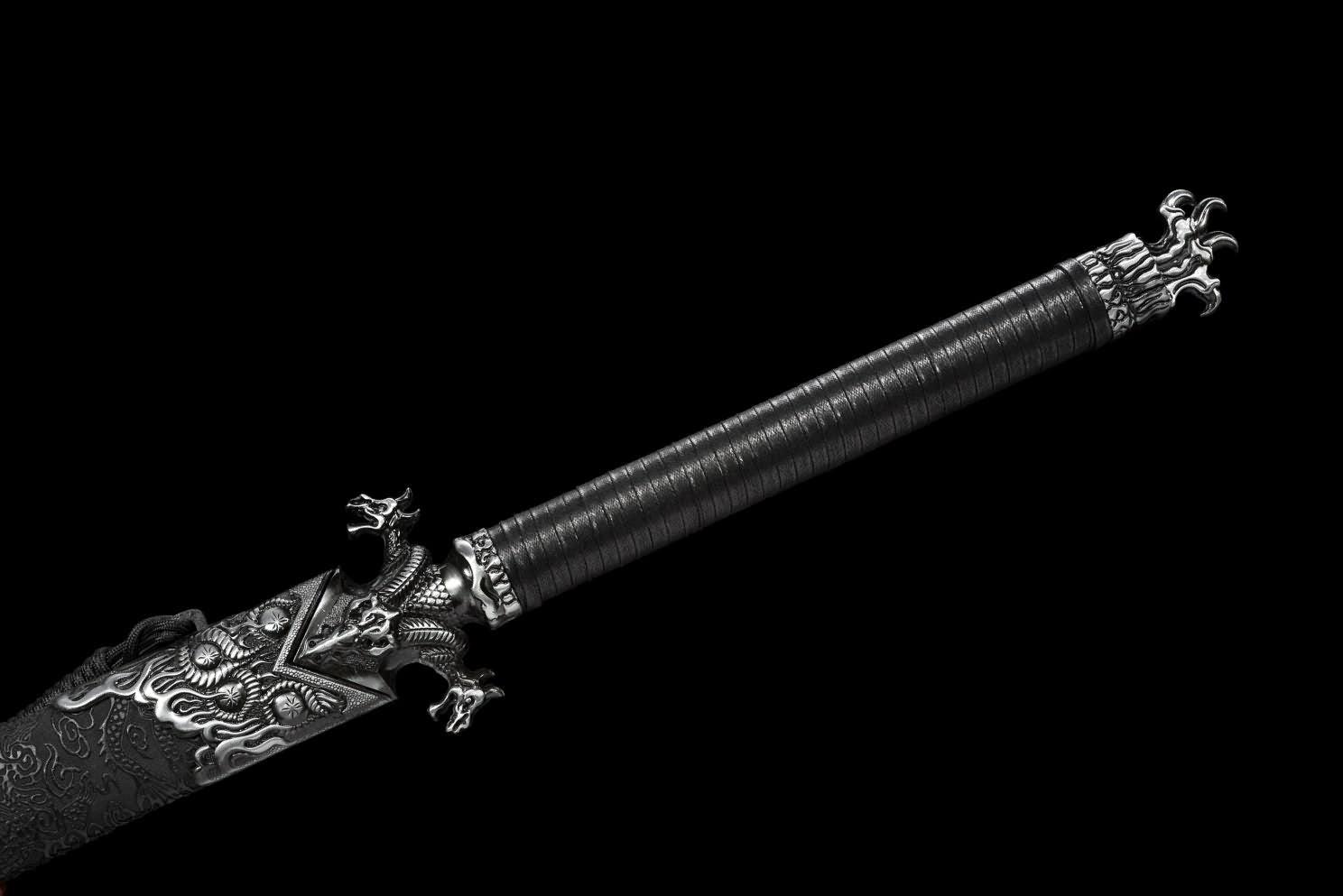 LOONGSWORD,chinese sword,Dragon Tang dao,Battle Ready,Hand Forged High Carbon Steel Blade
