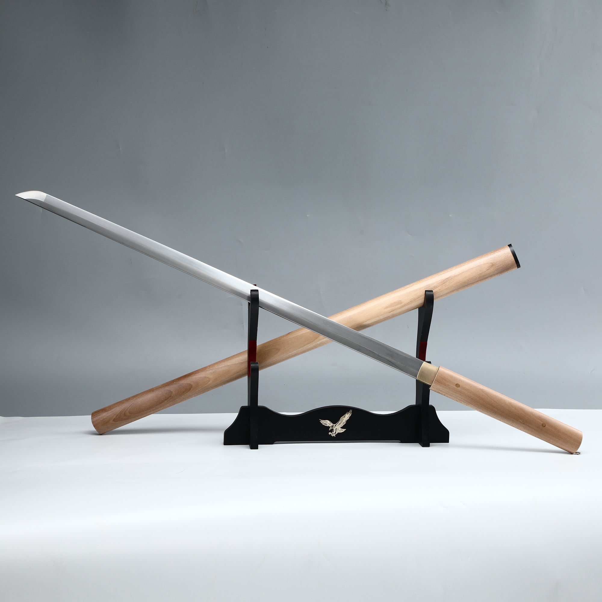 Black handmade genuine Tang HengDao sword(1045 Carbon Steel)