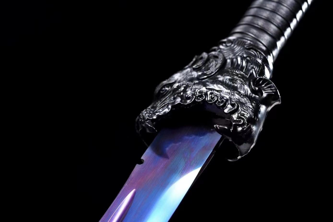 Tiger Head Camping Knife Swords Rea High Carbon Steel,Alloy Fittings,LOONGSWORD