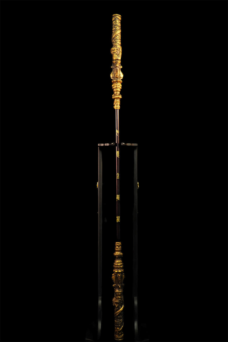 Black Myth Wukong Ruyi Golden Band Cudgel semi-metal weapon model 1:1 solid toy retractable