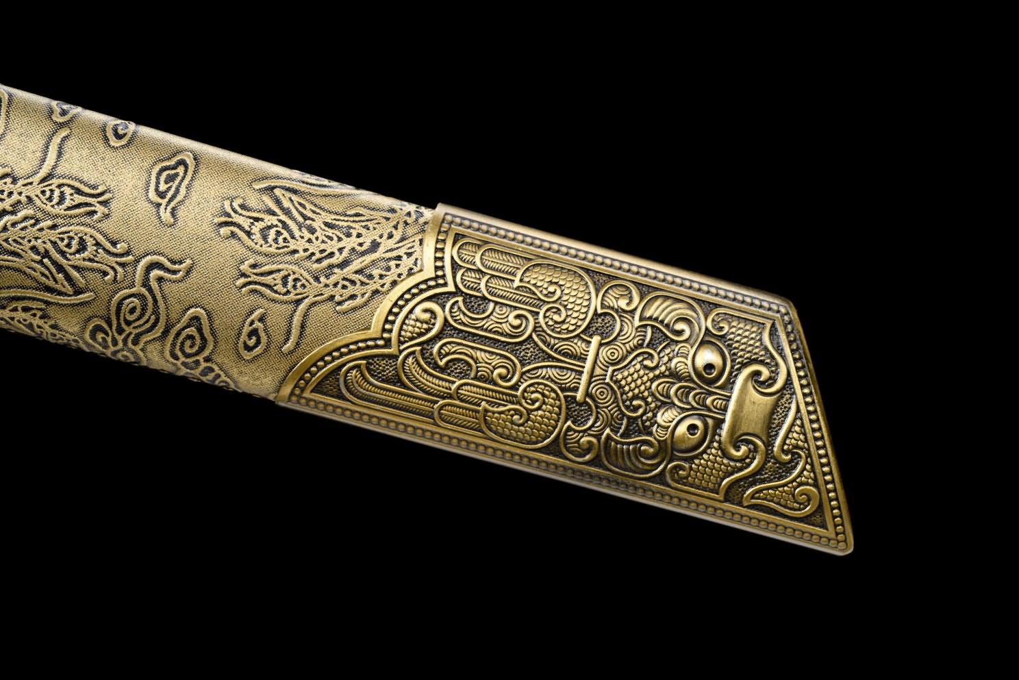 Kangxi dao swords-Hand Forged High Carbon Steel Blade Blade with Alloy Fittings
