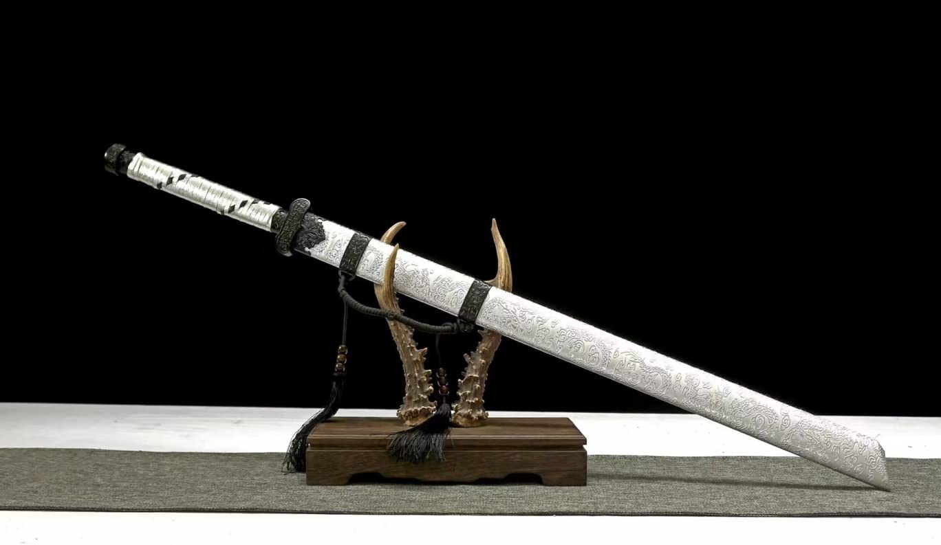 LOONGSWORD,Broadsword Tang Dao,Hand Forged High carbon steel Blades,Alloy fittings