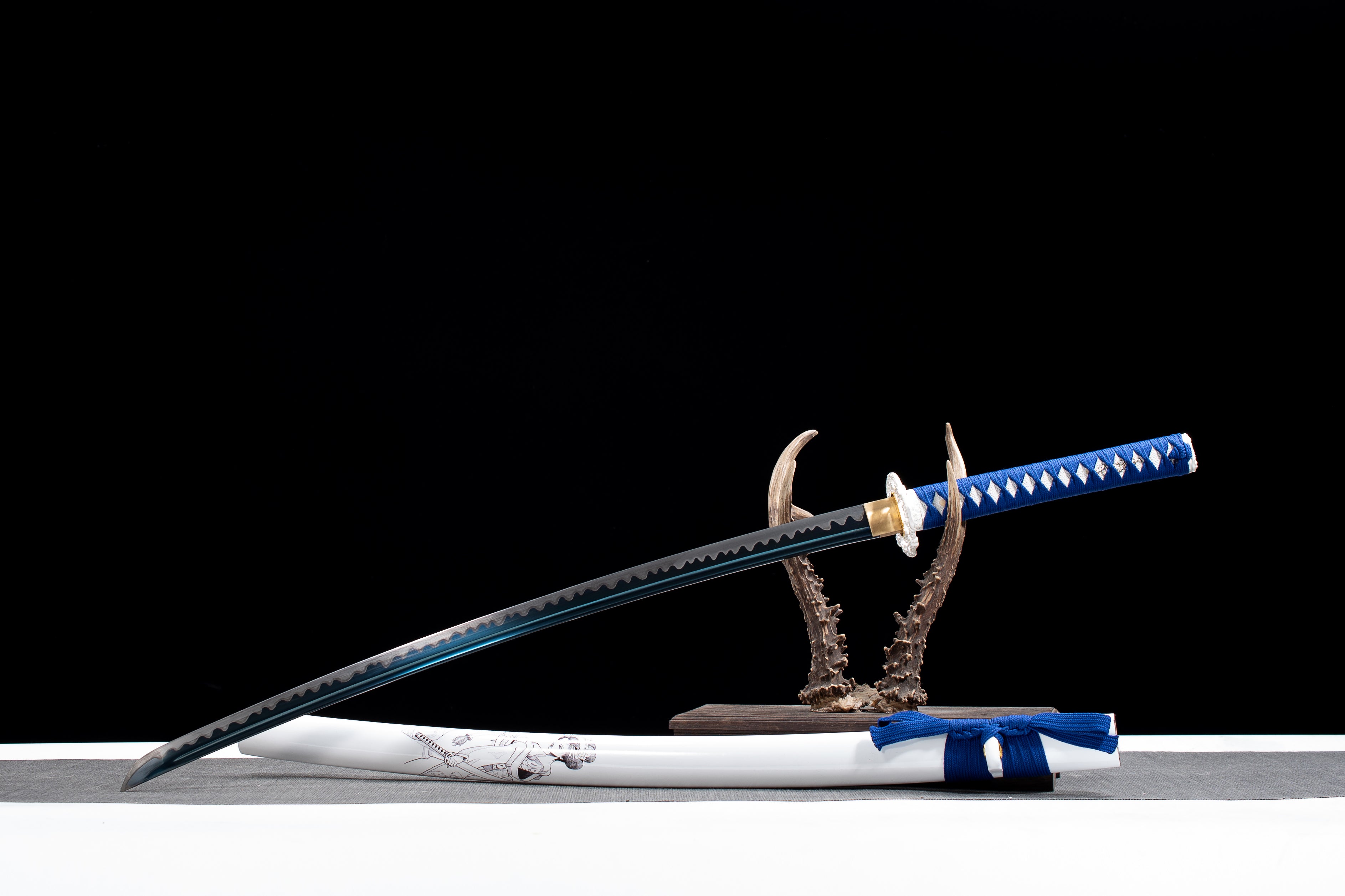 Hand Forged Japanese Katana Shironuki Ascendant Blade(1095 Carbon Steel)