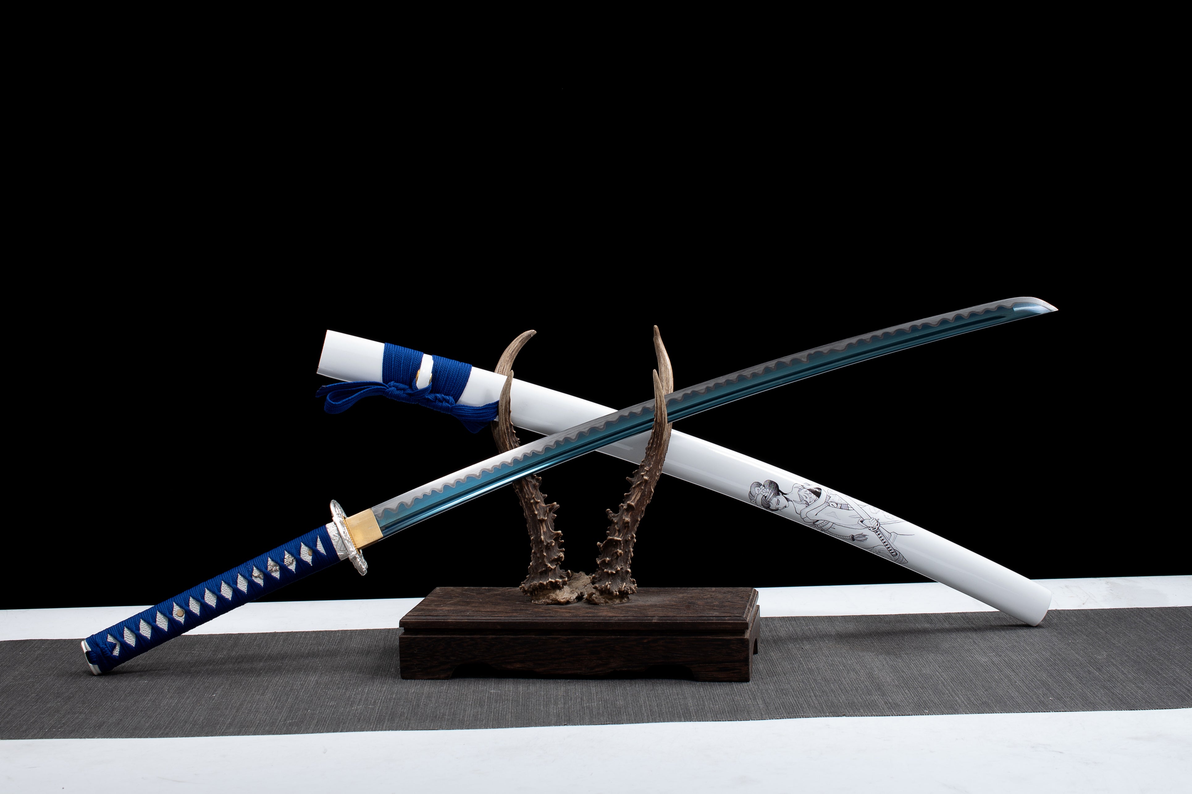 Hand Forged Japanese Katana Shironuki Ascendant Blade(1095 Carbon Steel)