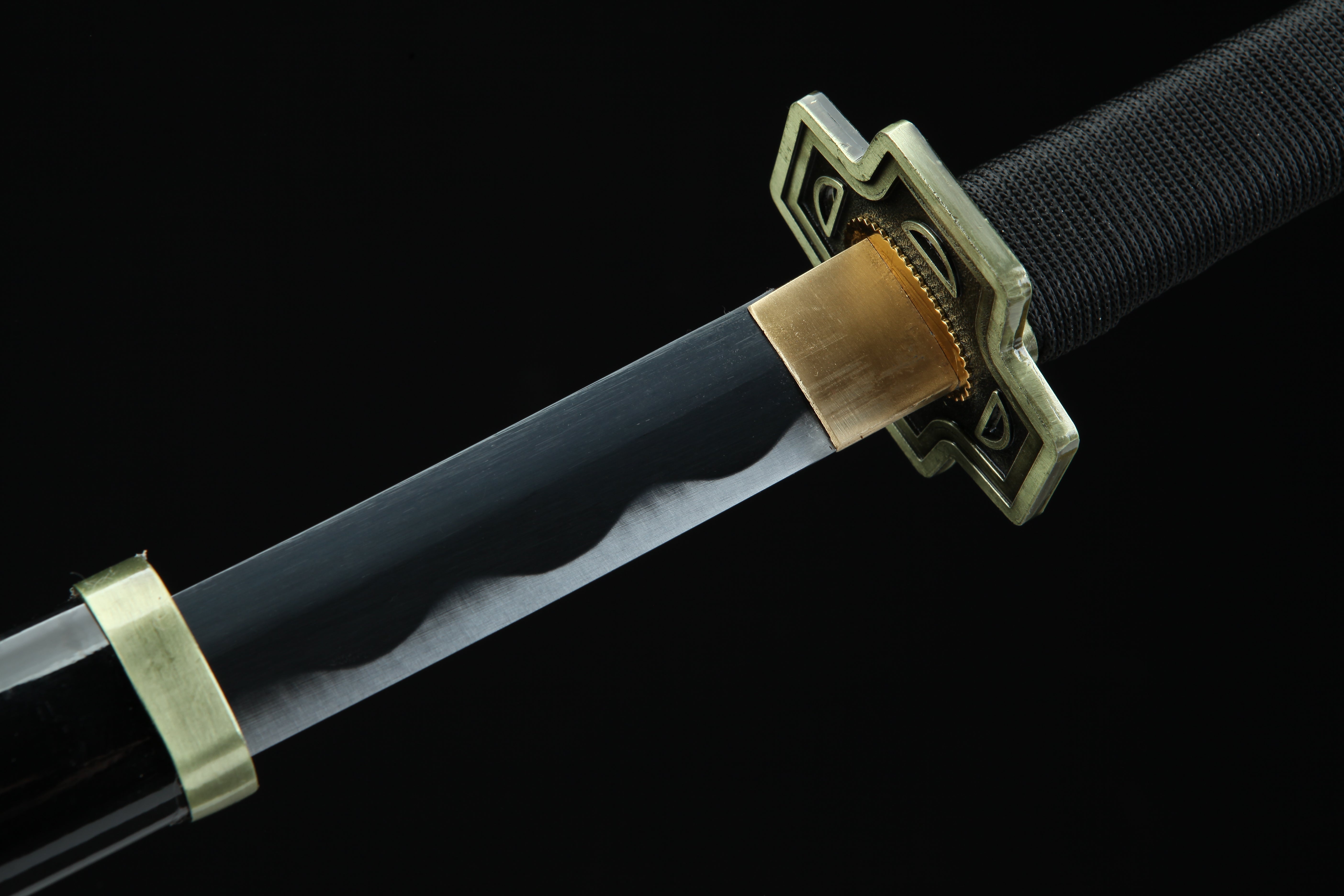 Hand Forged ONE PIECE Japanese Katana Roronoa Zoro Chakma Blade(1045 Carbon Steel)