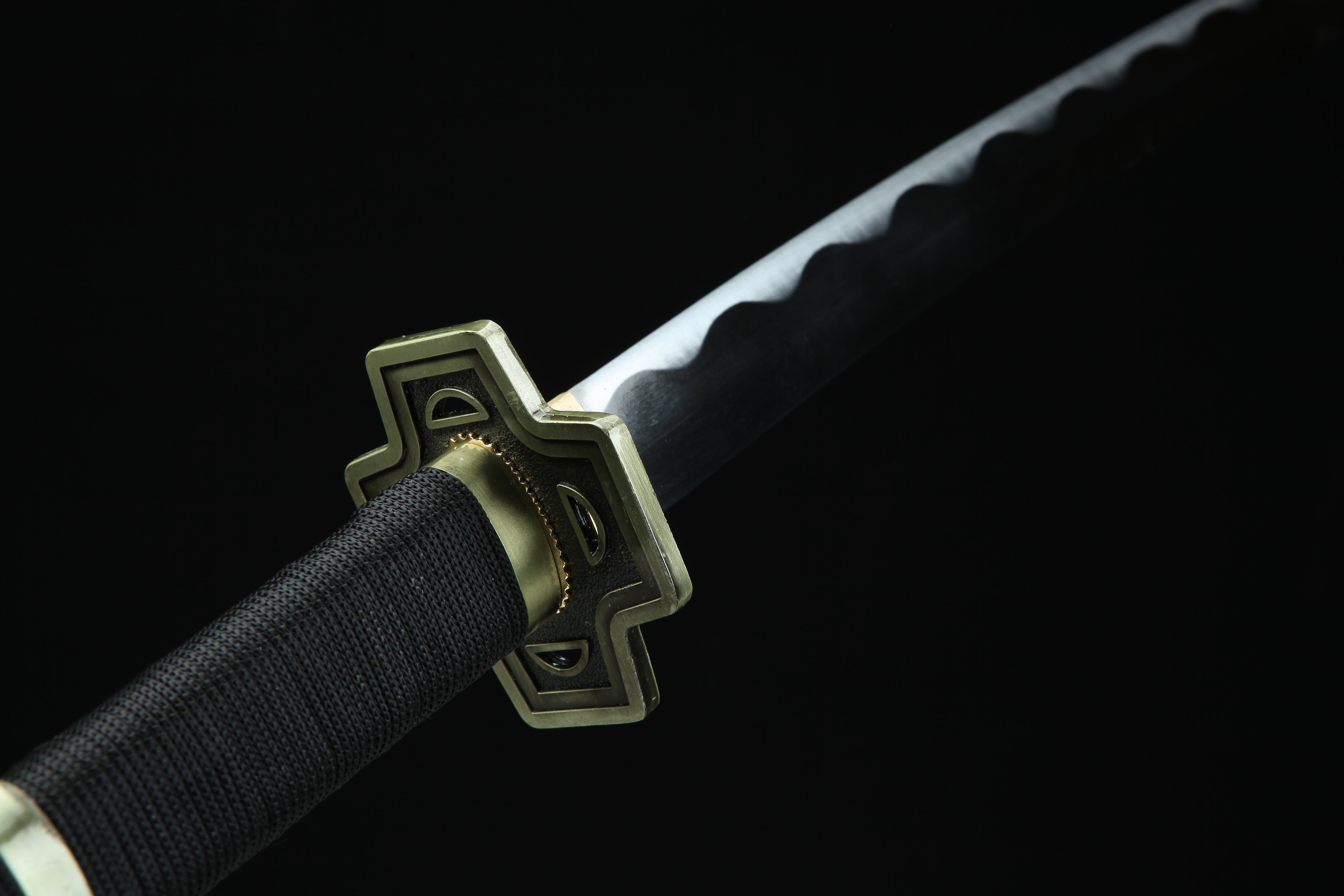 Hand Forged ONE PIECE Japanese Katana Roronoa Zoro Chakma Blade(1045 Carbon Steel)