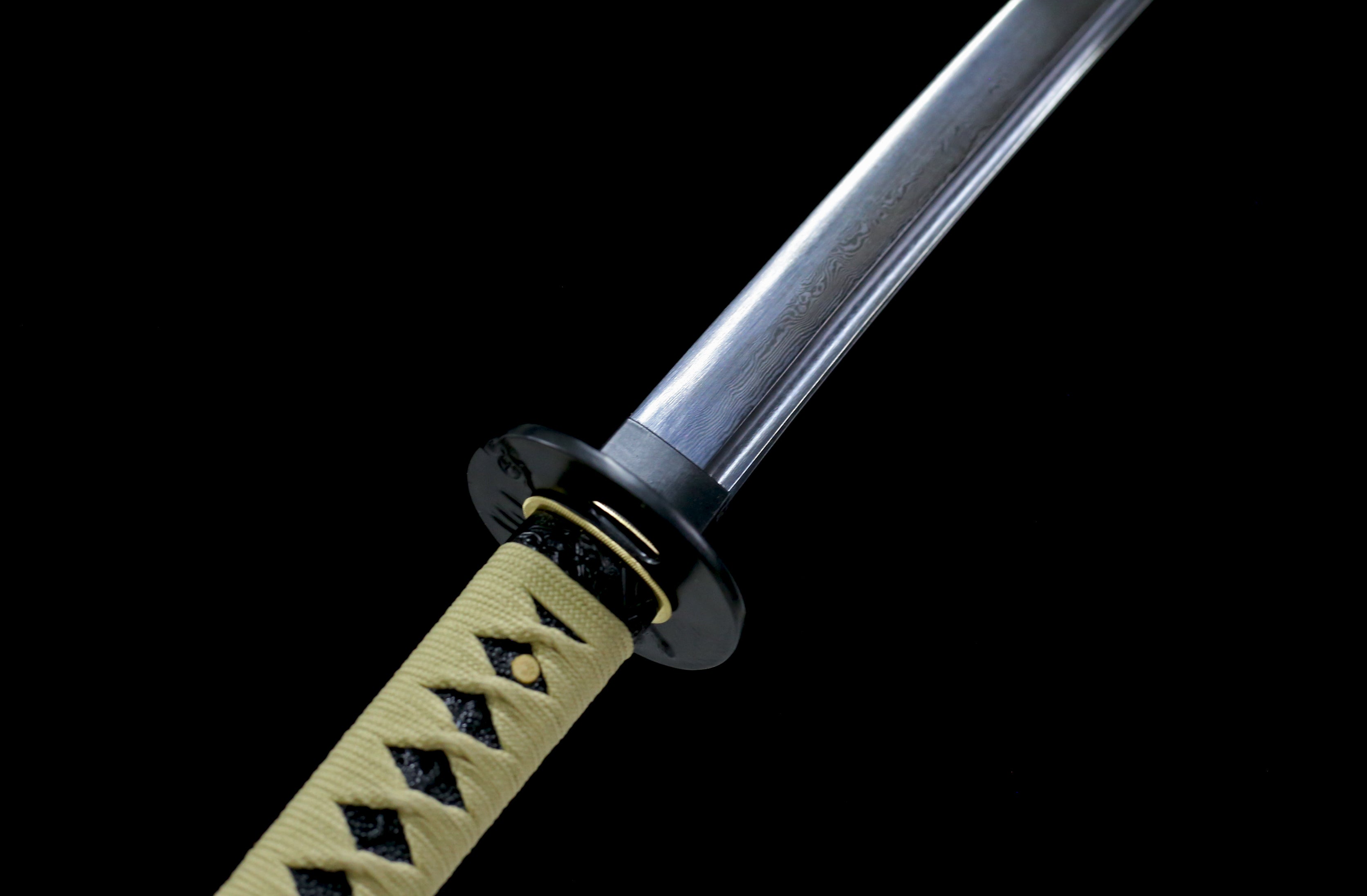 Hand Forged Japanese Katana Nethergate Blade(Damascus Steel)