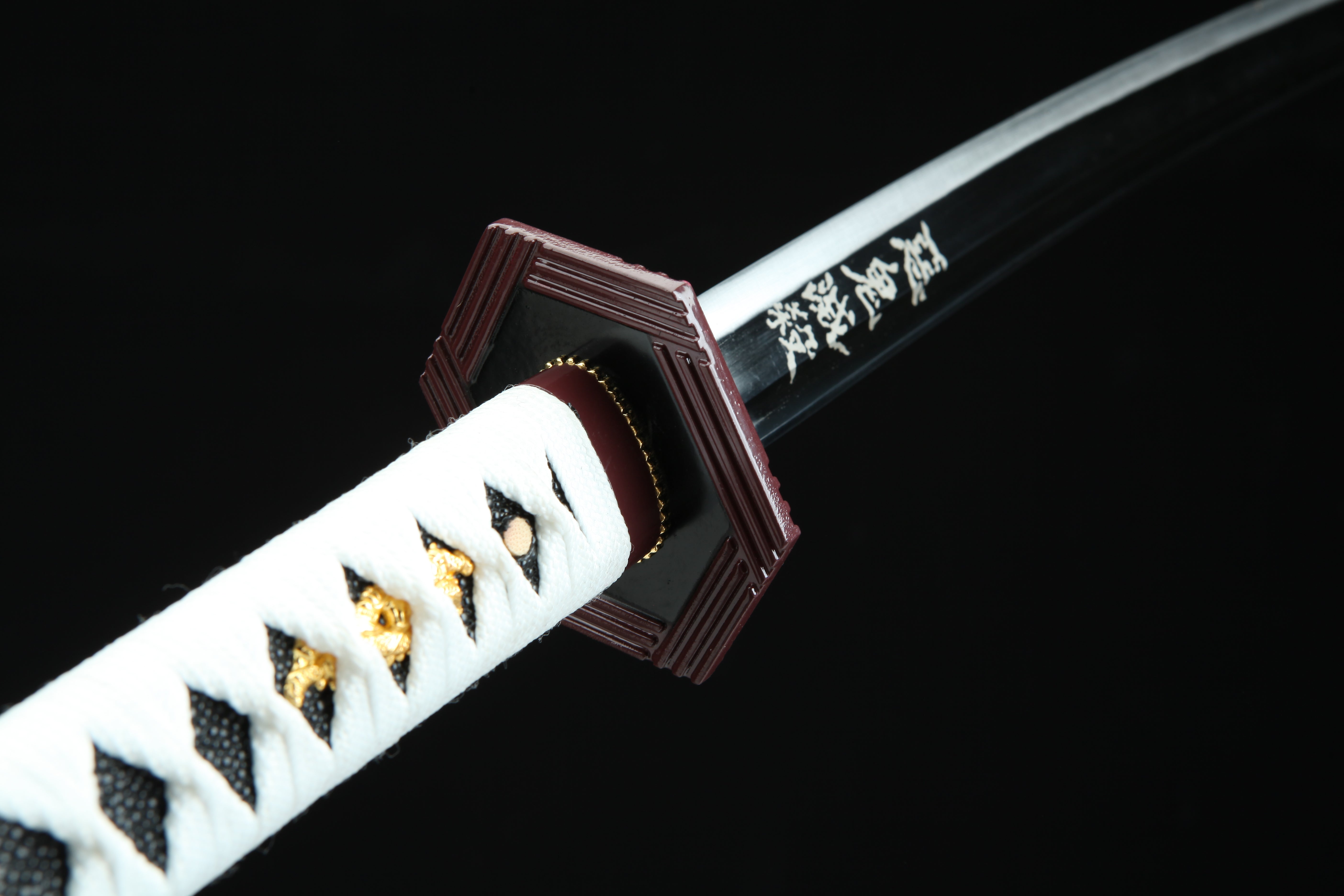 Hand Forged Demon Slayer Katana Tomioka Giyuu Nichirin Sword(1045 Carbon Steel)