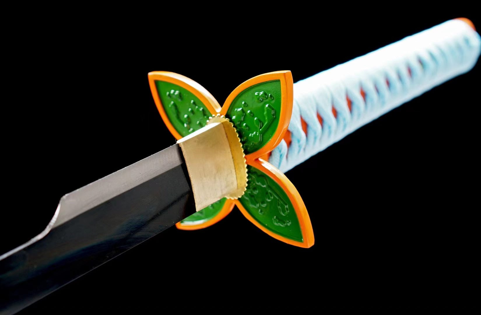 Hand Forged Demon Slayer Katana Kochou Shinobu Nichirin Sword(1045 Carbon Steel)
