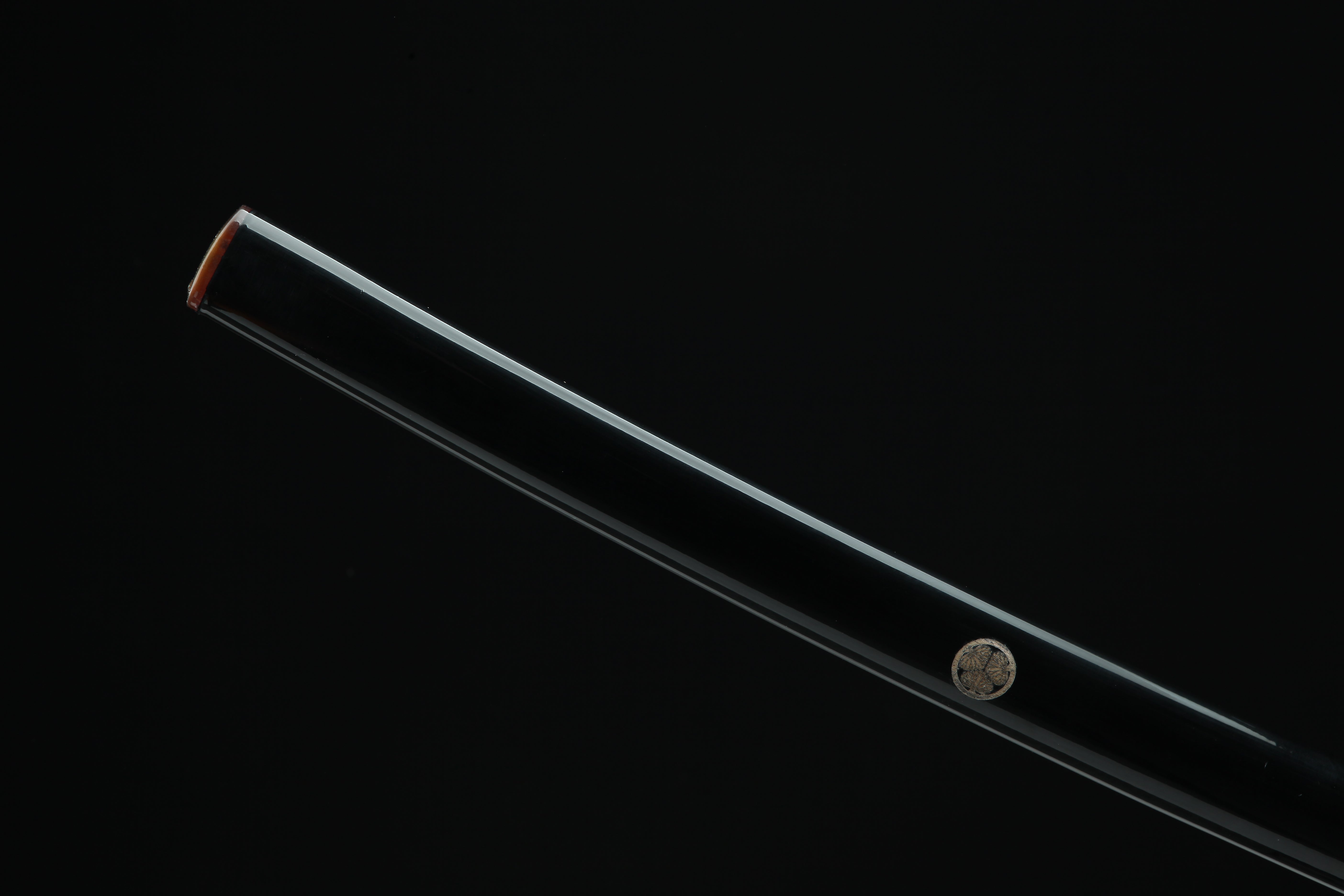 Hand Forged Japanese Katana Gilded Abyss Blade(Damascus Steel)