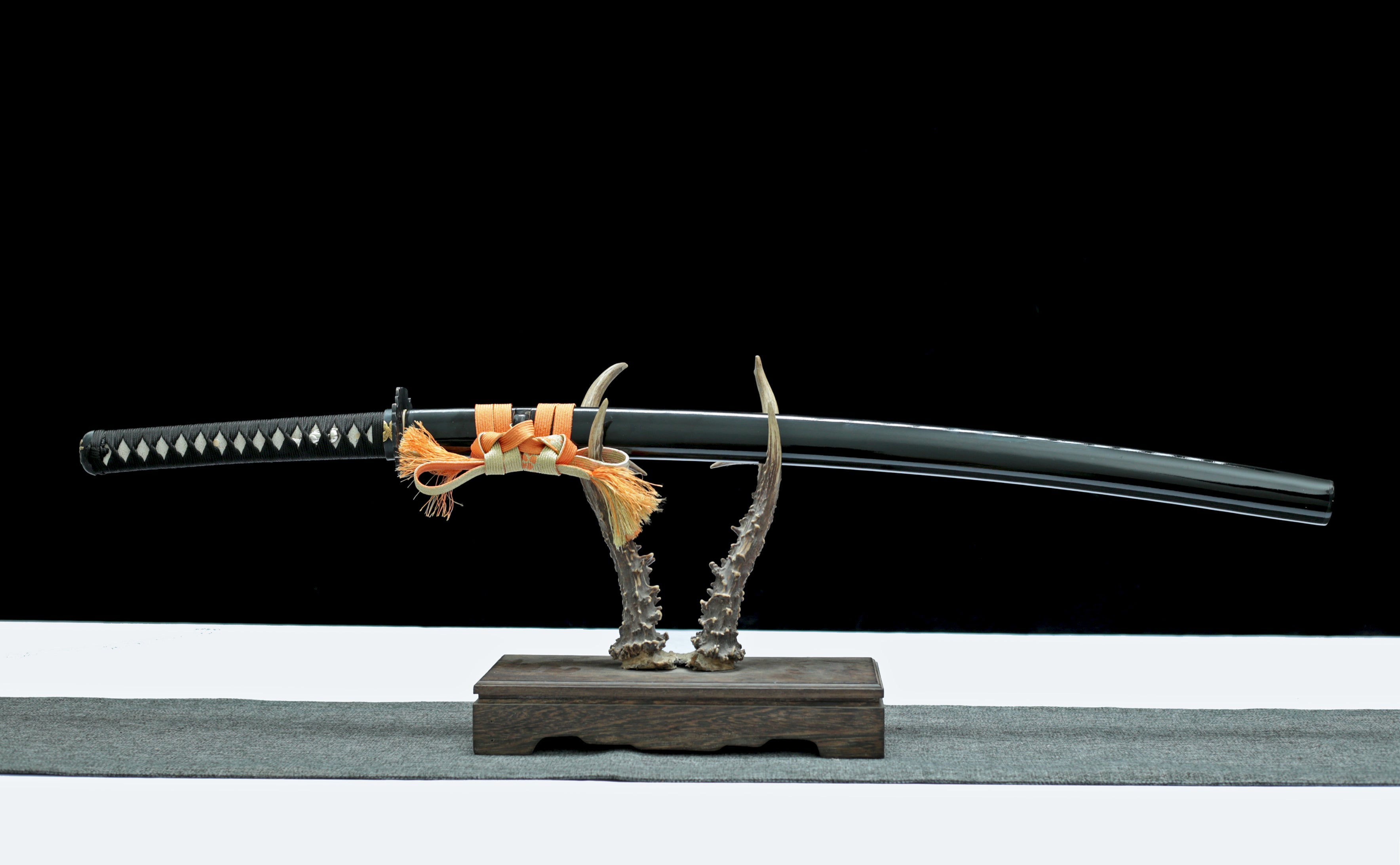 Hand Forged Japanese Katana Tenchu Storm Blade(Damascus Steel)