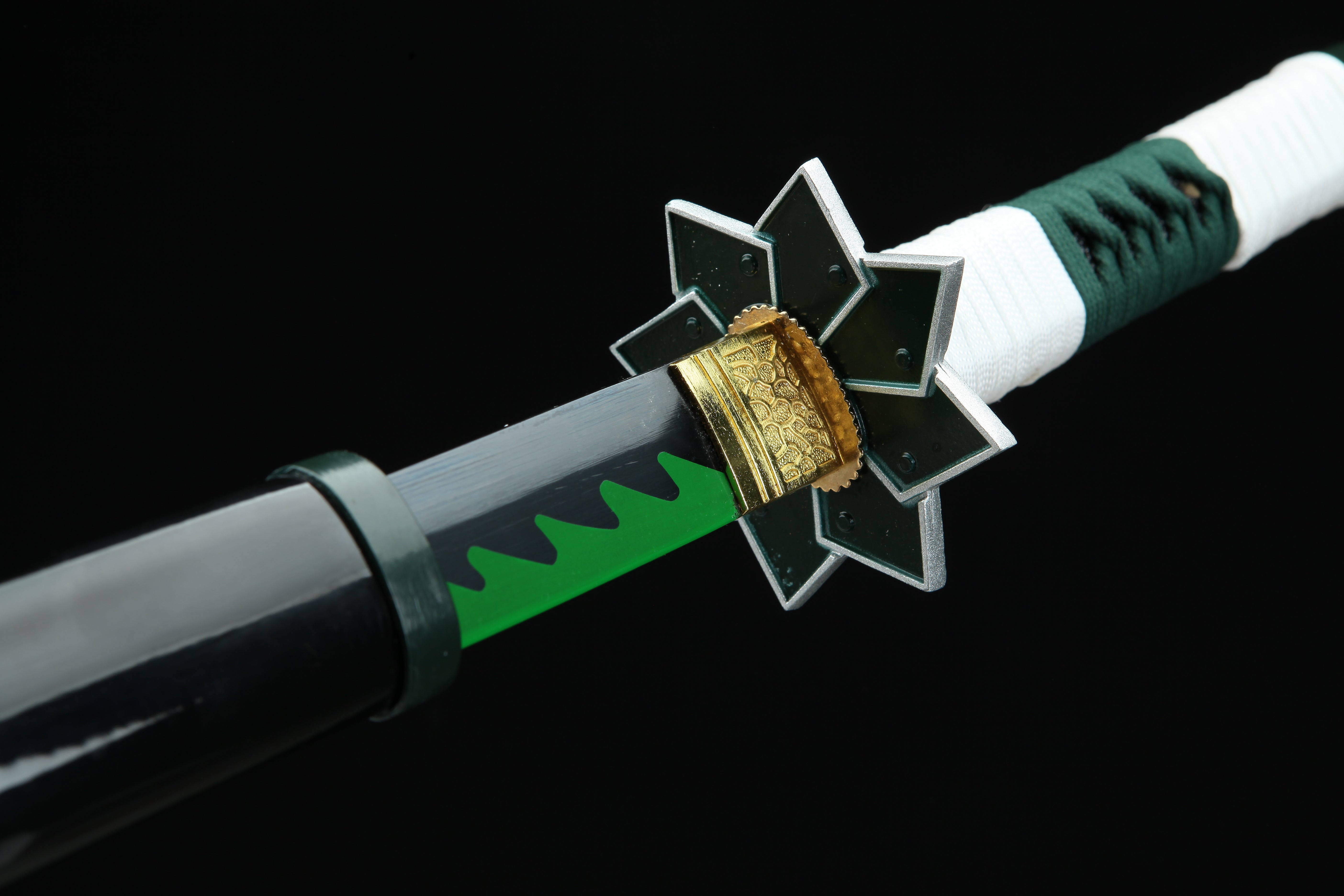Hand Forged Demon Slayer Katana Shinazugawa Sanemi Nichirin Sword(1045 Carbon Steel)