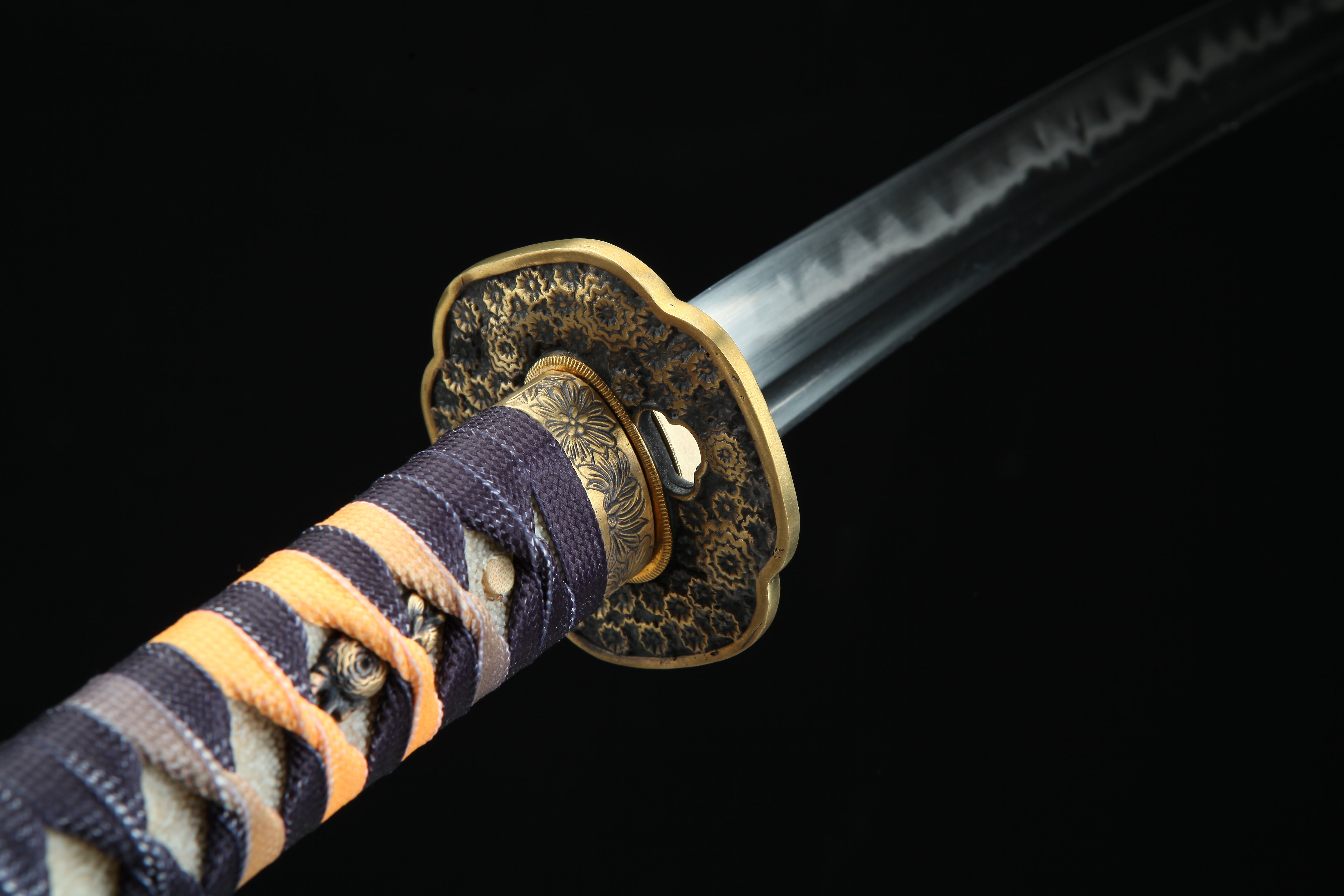 Hand Forged Japanese Katana Violetbloom Blade(1095 Carbon Steel)