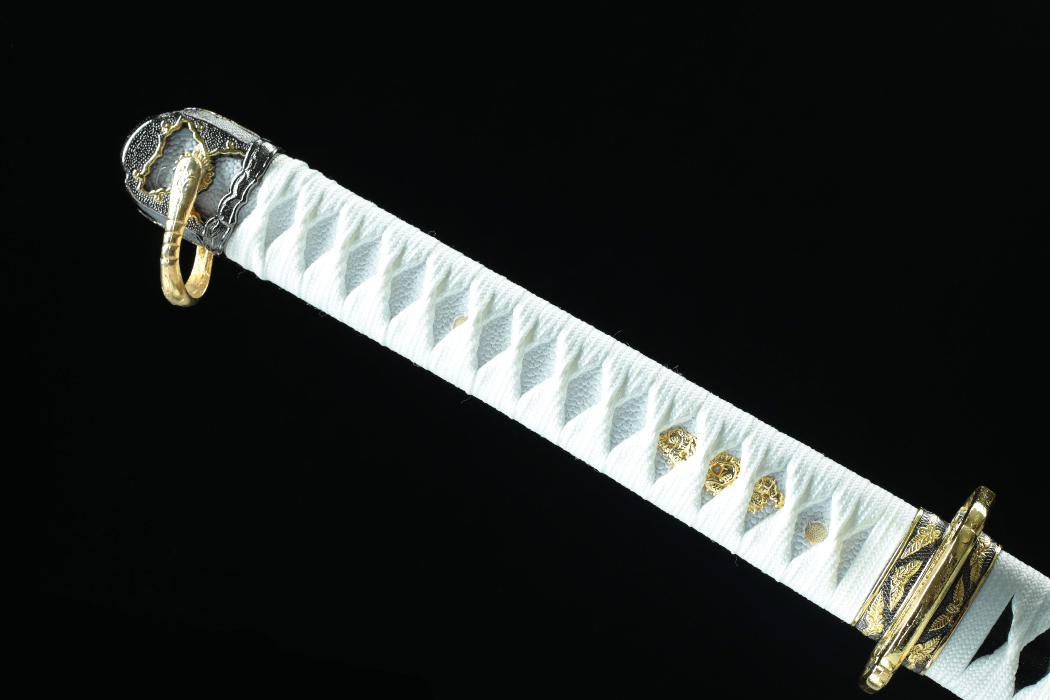 Hand Forged Japanese Tachi Midnight Sakura Blade(1095 Carbon Steel)