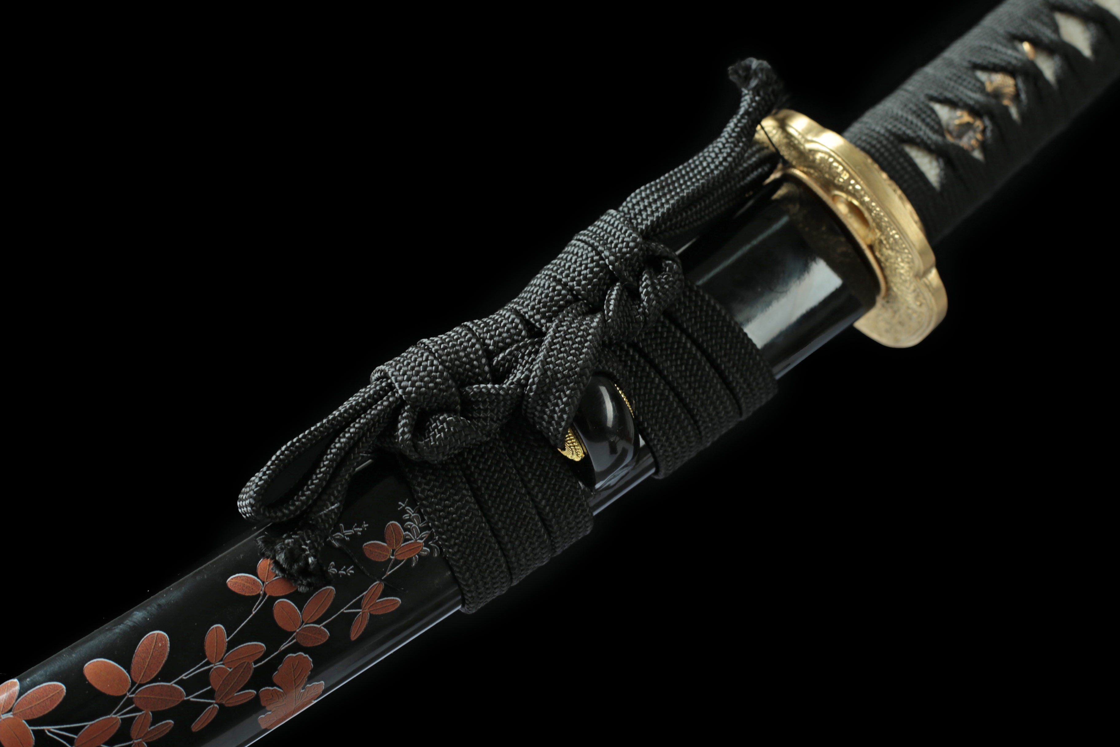 Hand Forged Japanese Tanto Kurohana-Mon Clay Tempering Blade(1095 Carbon Steel)