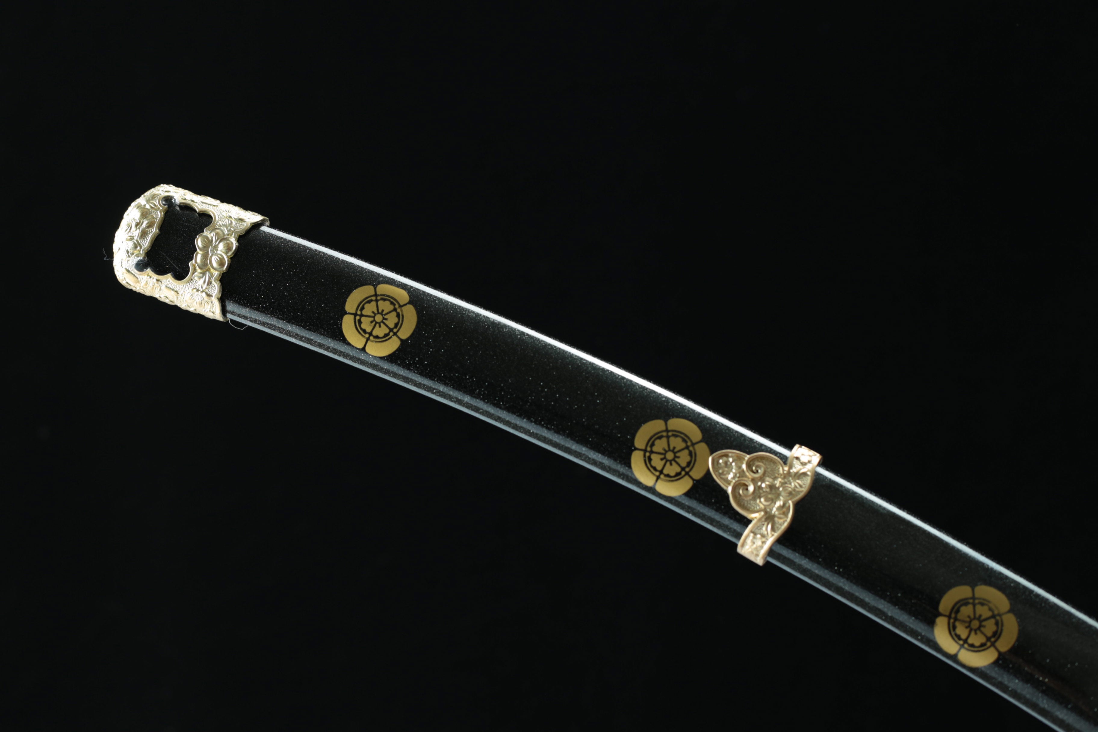 Hand Forged Japanese Tachi Onyx Demon Copper Mounted Blade(1060 Carbon Steel)