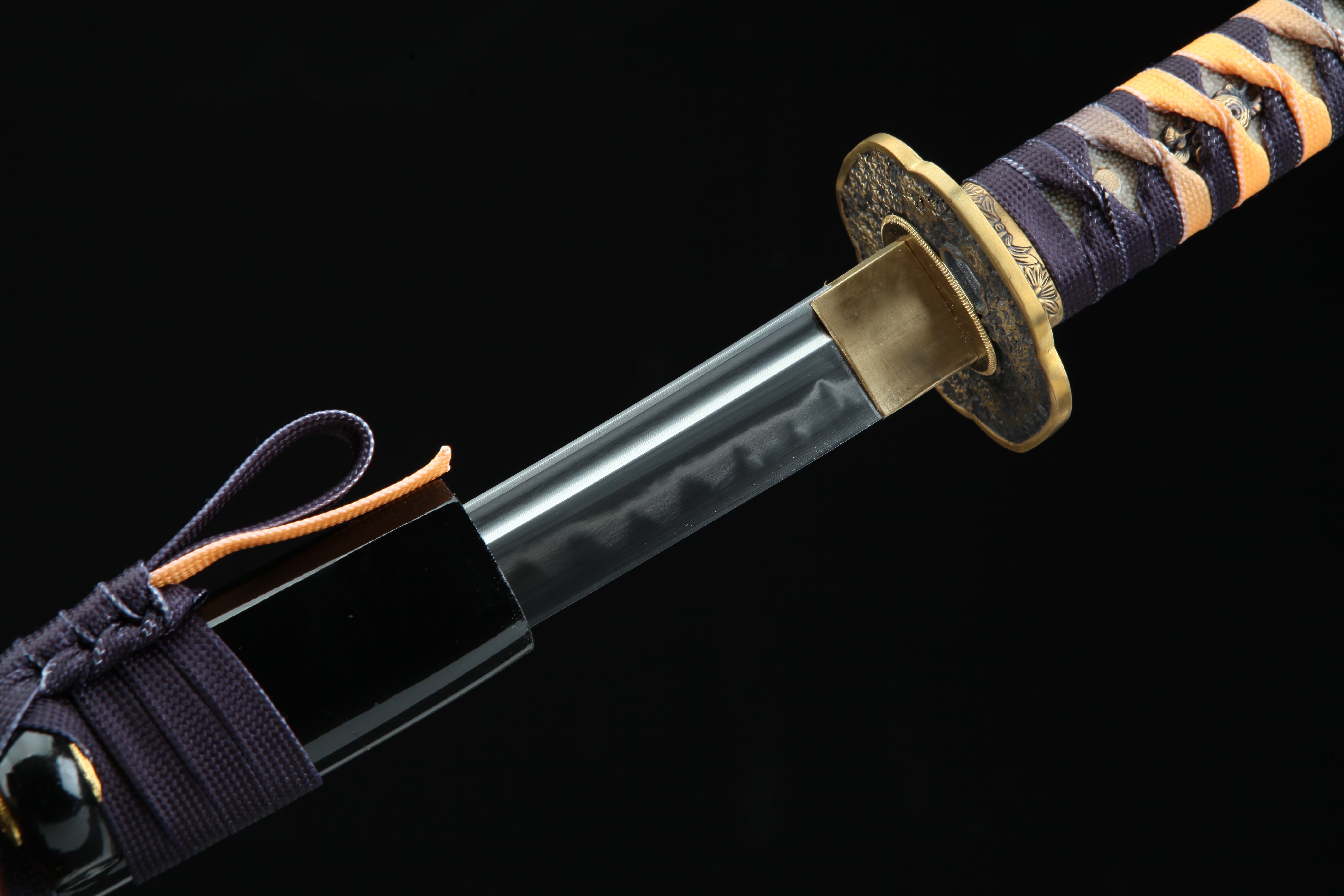 Hand Forged Japanese Katana Violetbloom Blade(1095 Carbon Steel)