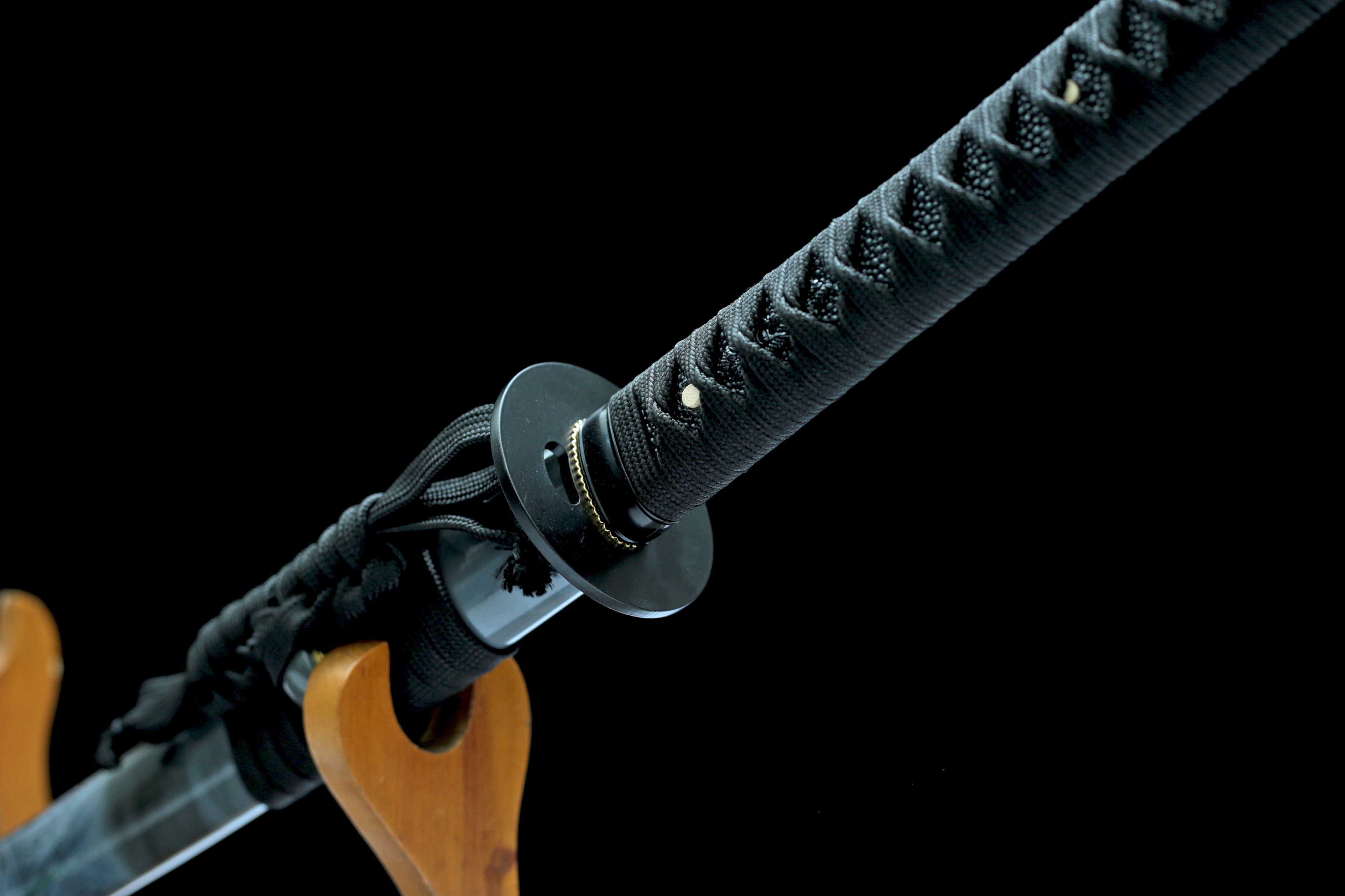 Hand Forged Japanese Katana Dual Reapers Blade(1095 Carbon Steel)