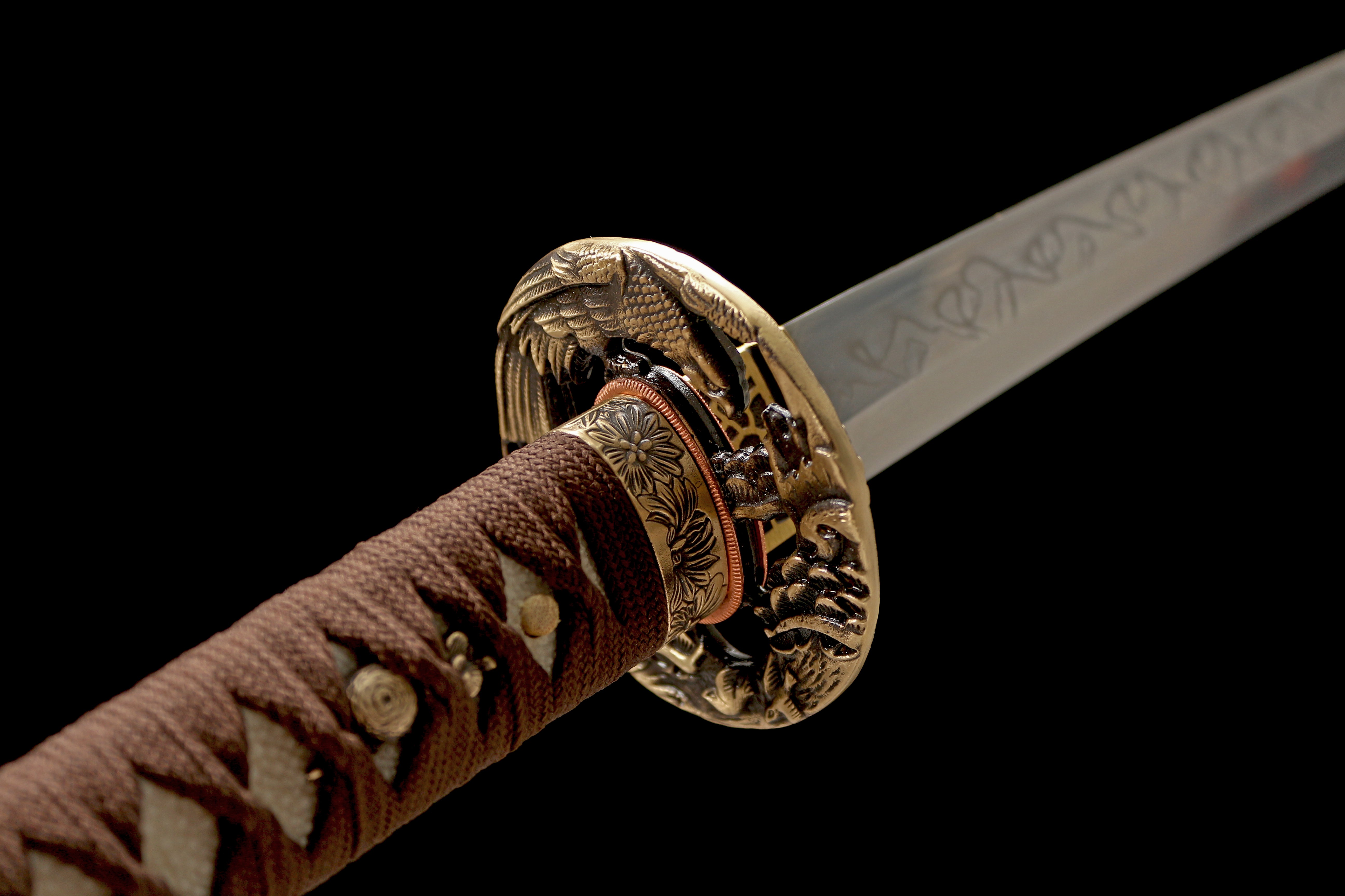 Hand Forged Japanese Katana Yoru No Taka Black Ops Shinobi Blade(1095 Carbon Steel)
