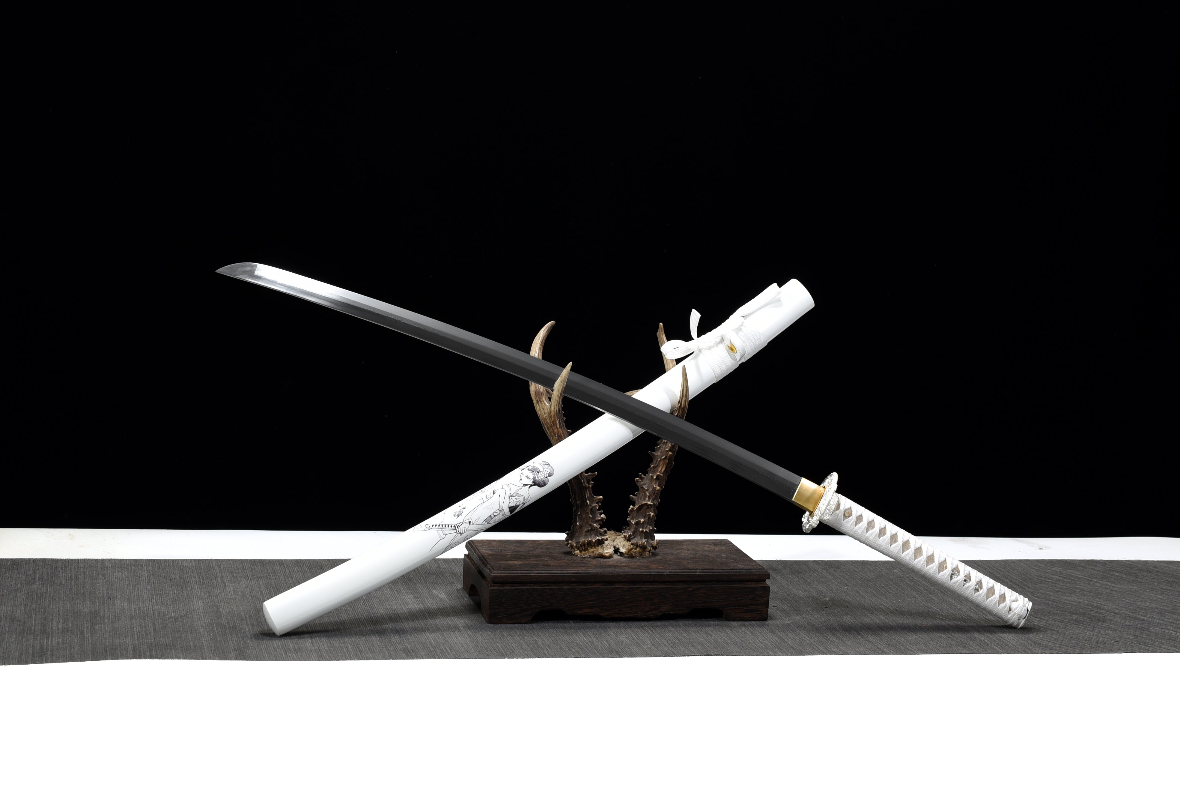 Hand Forged Japanese Katana Pale Apocalypse Blade(Damascus Steel)