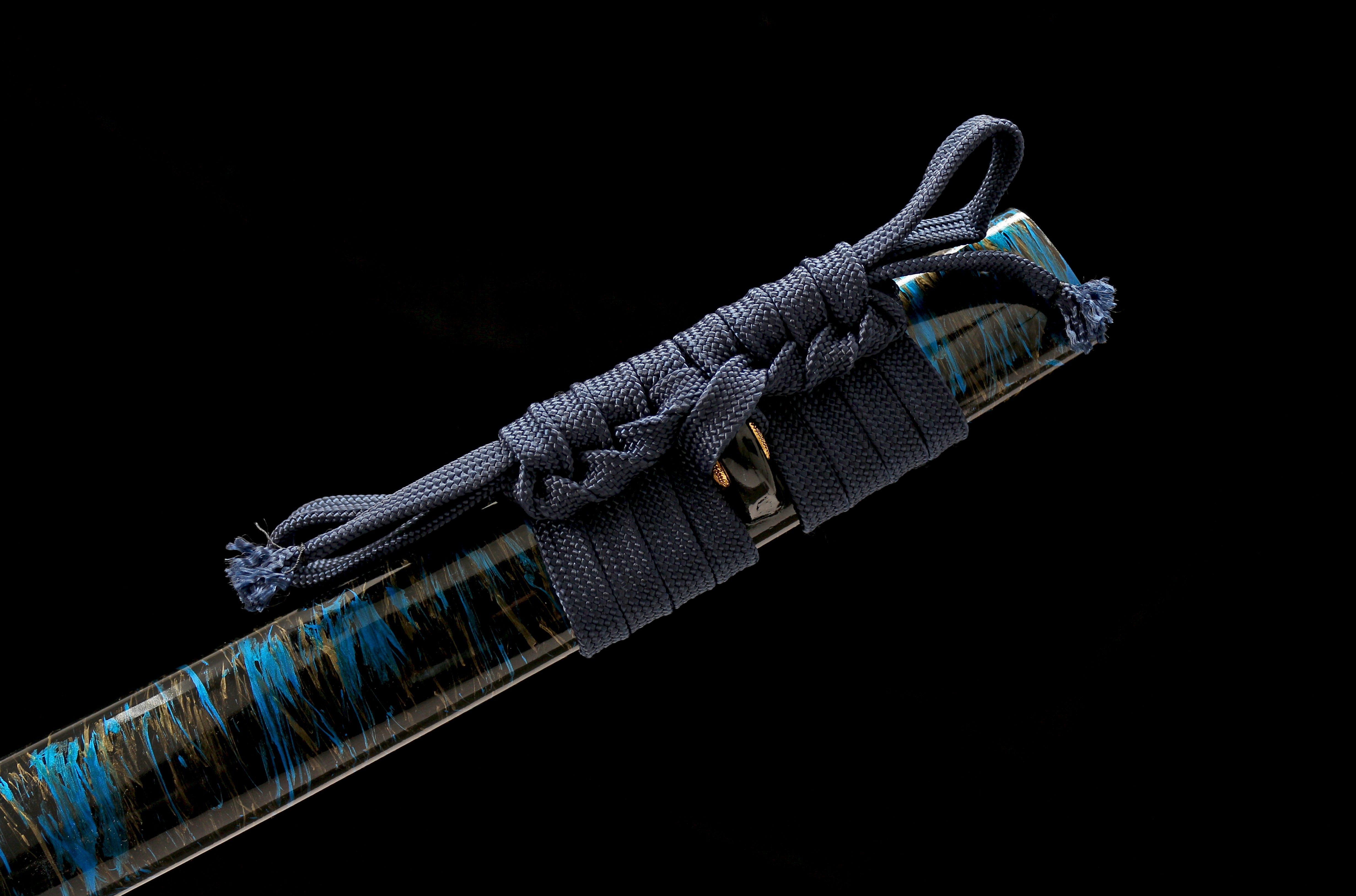 Hand Forged Japanese Katana Abyssal Poseidon's Wrath Blade(1095 Carbon Steel)