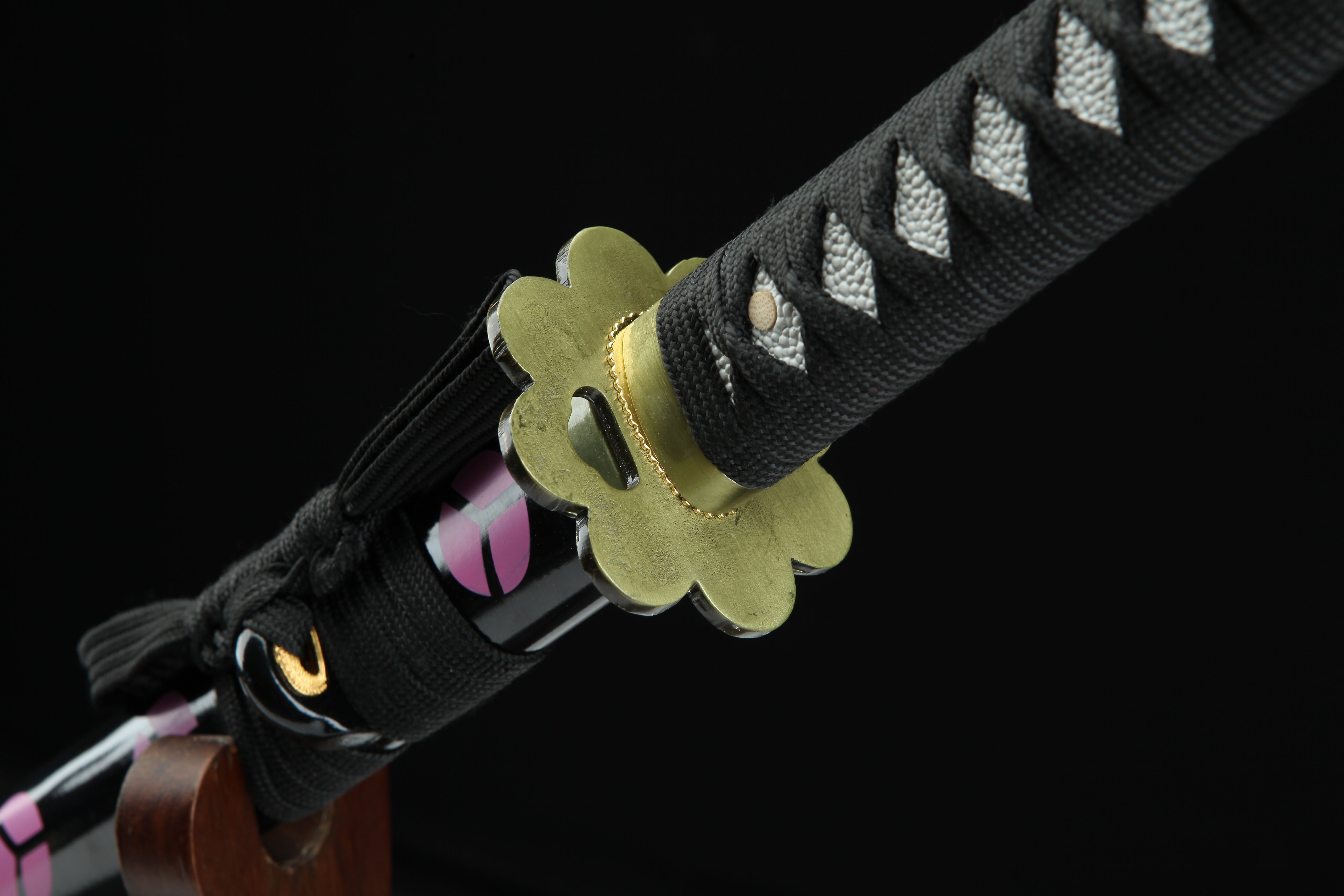Hand Forged ONE PIECE Japanese Katana Roronoa Zoro Kiku-o-mizu Blade(1045 Carbon Steel)