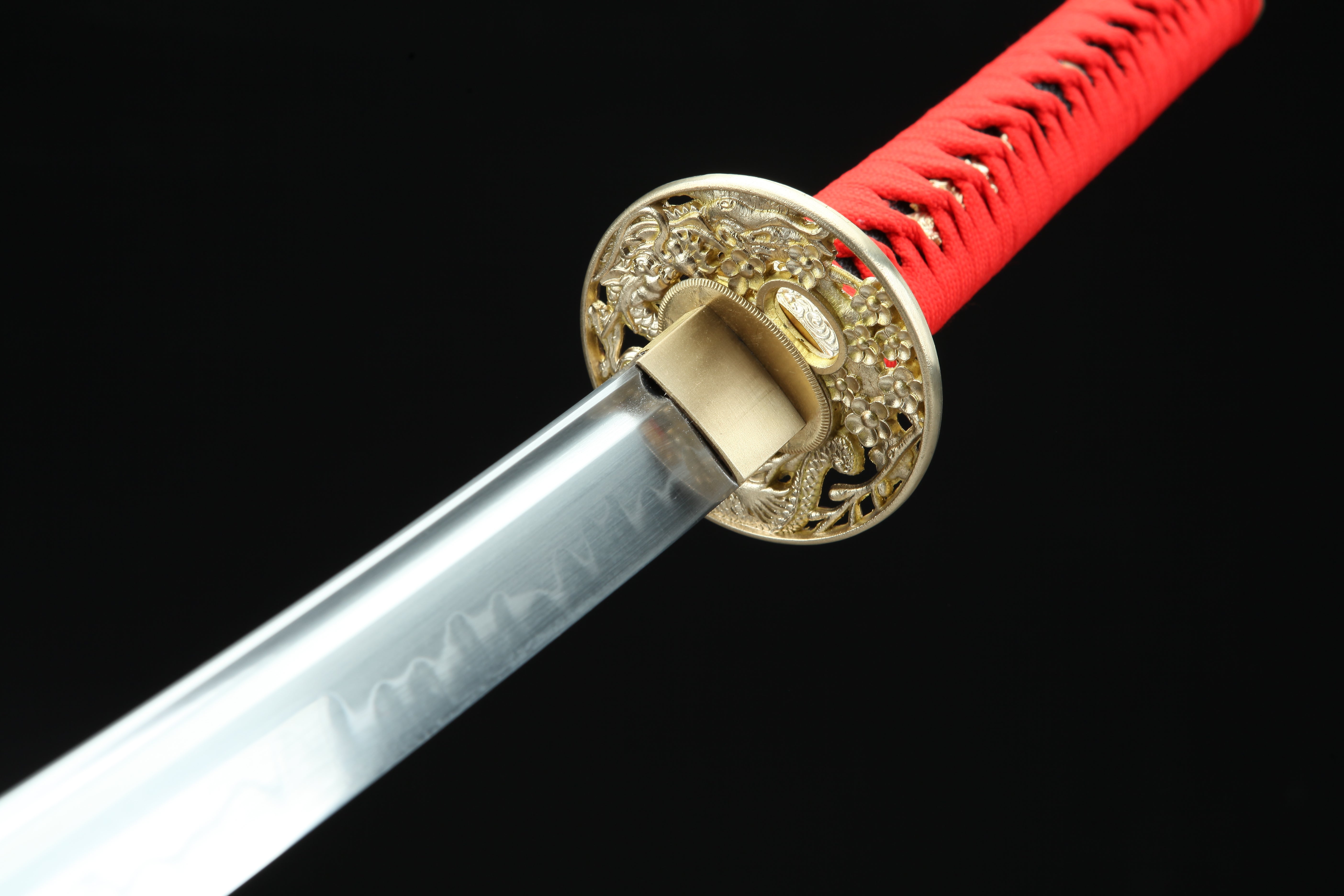 Hand Forged Japanese Katana Crimson Fortune’s Edge Blade(1095 Carbon Steel)