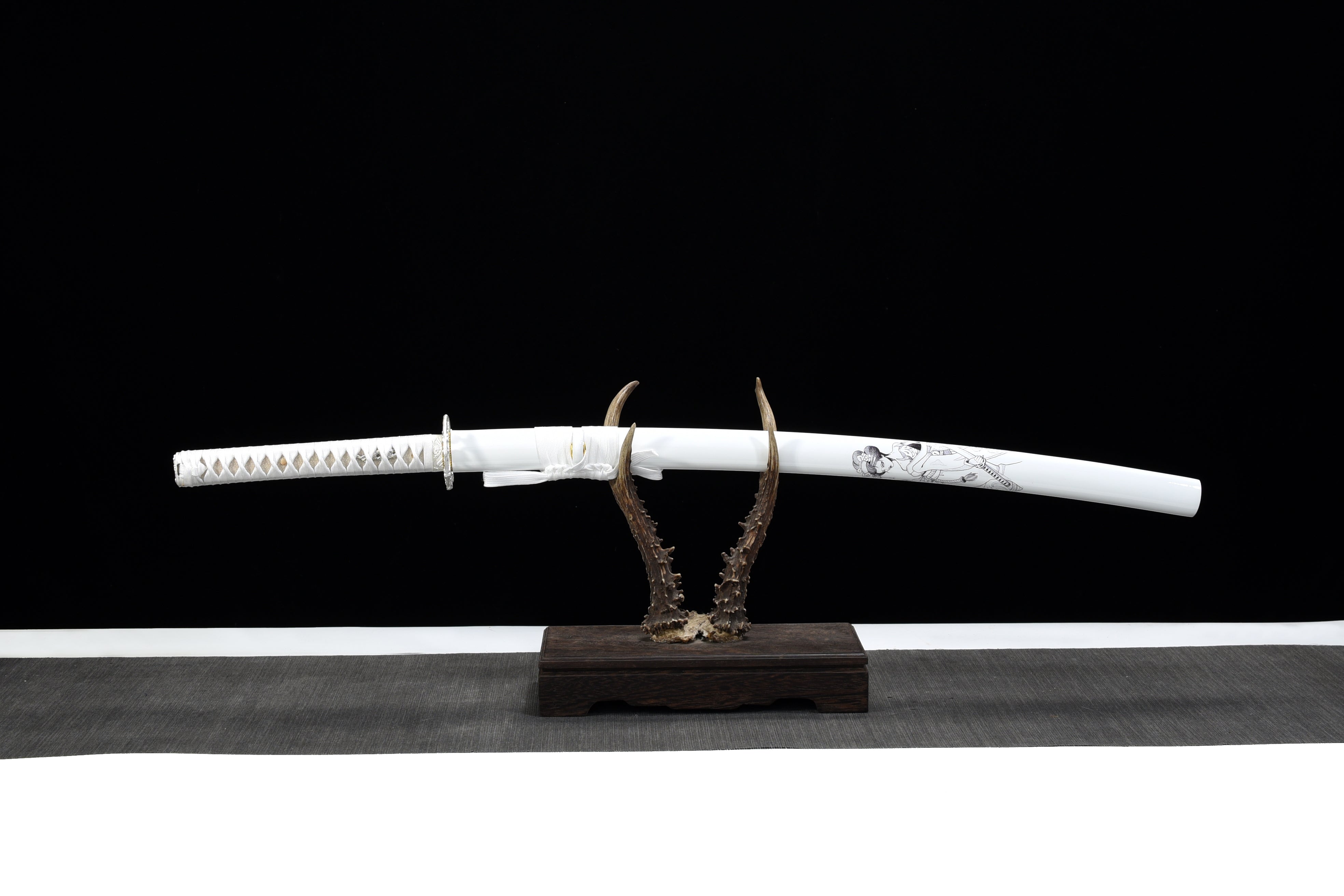 Hand Forged Japanese Katana Pale Apocalypse Blade(Damascus Steel)