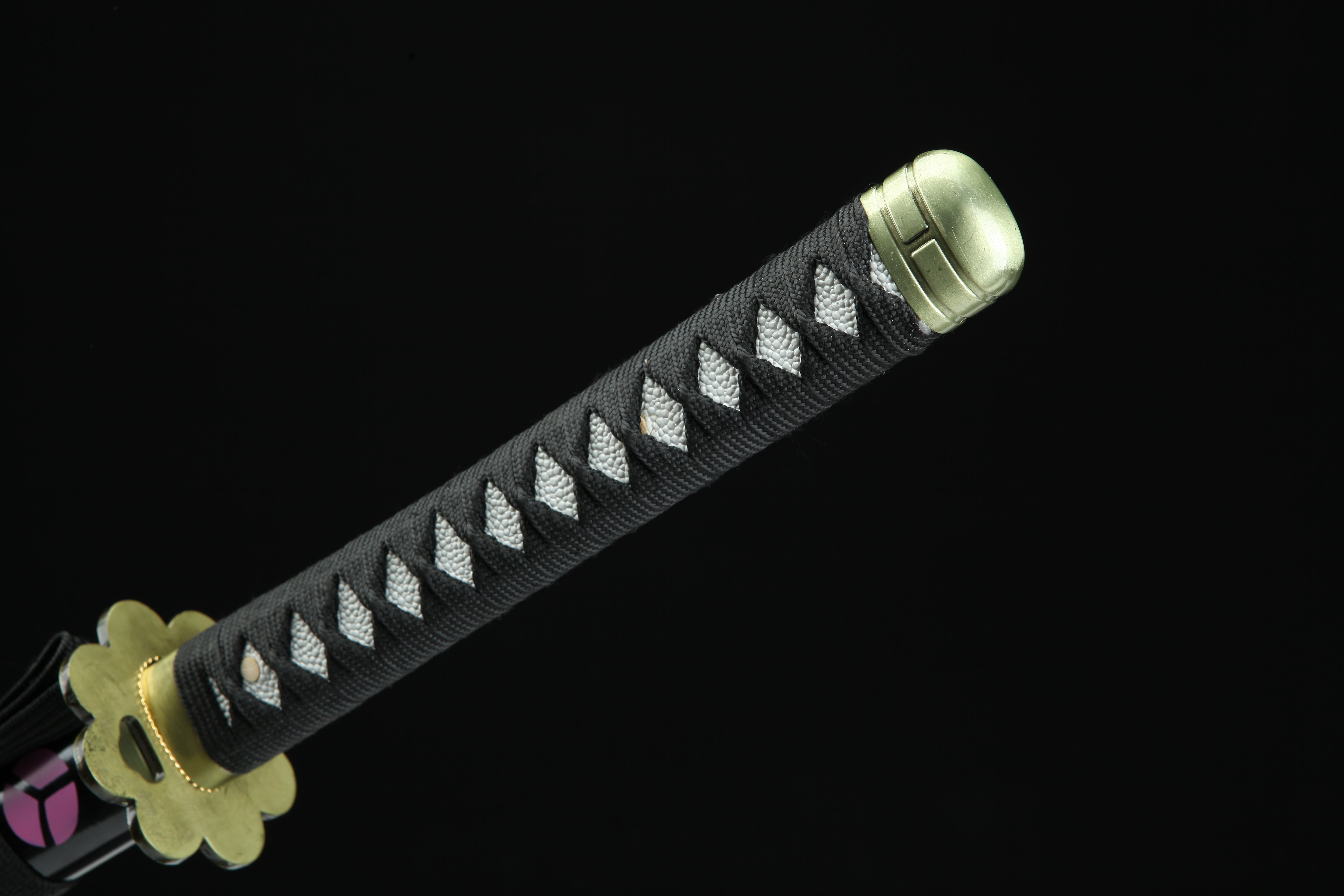 Hand Forged ONE PIECE Japanese Katana Roronoa Zoro Kiku-o-mizu Blade(1045 Carbon Steel)