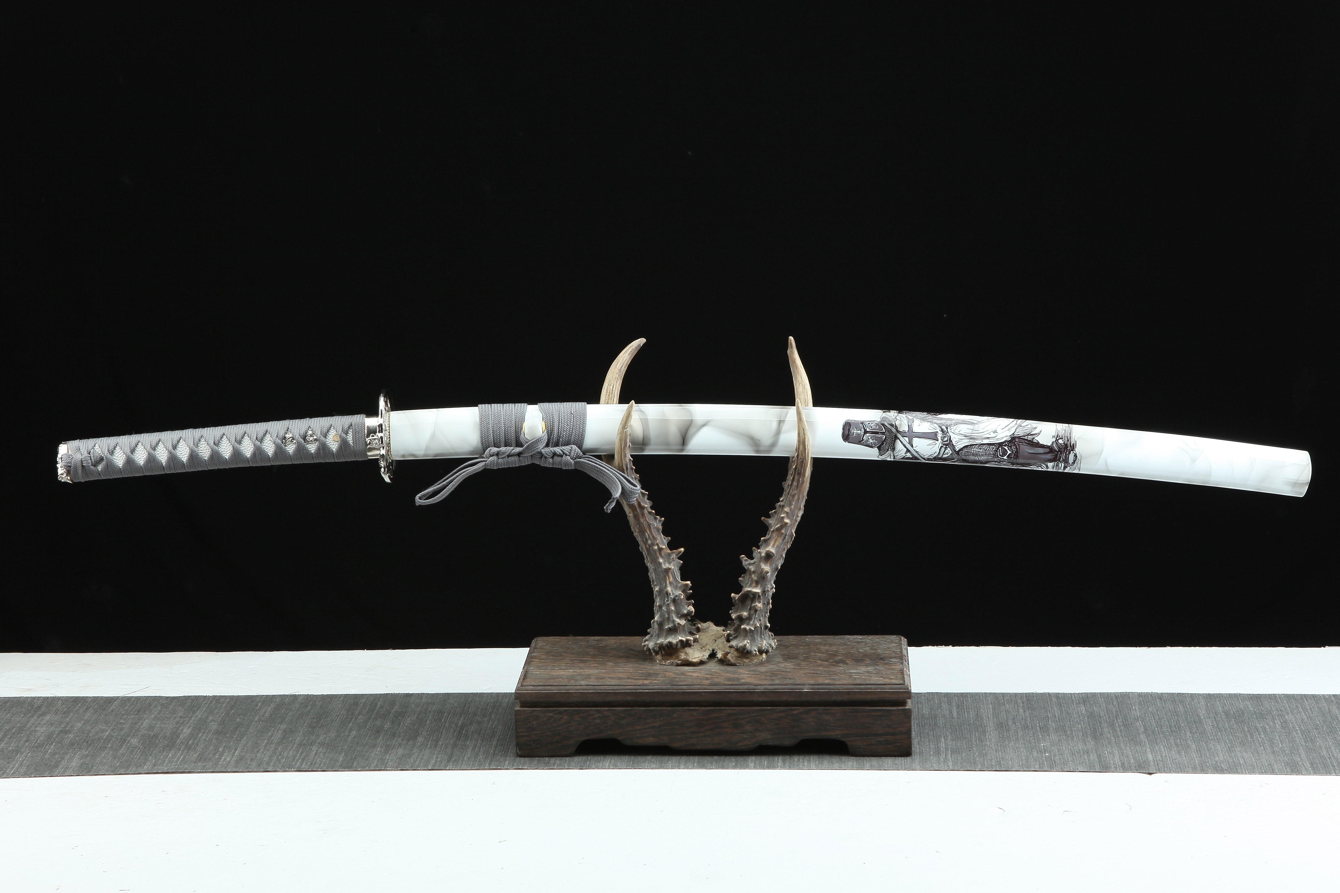 Hand Forged Japanese Katana Gui Kuhaku Blade(1045 Carbon Steel)