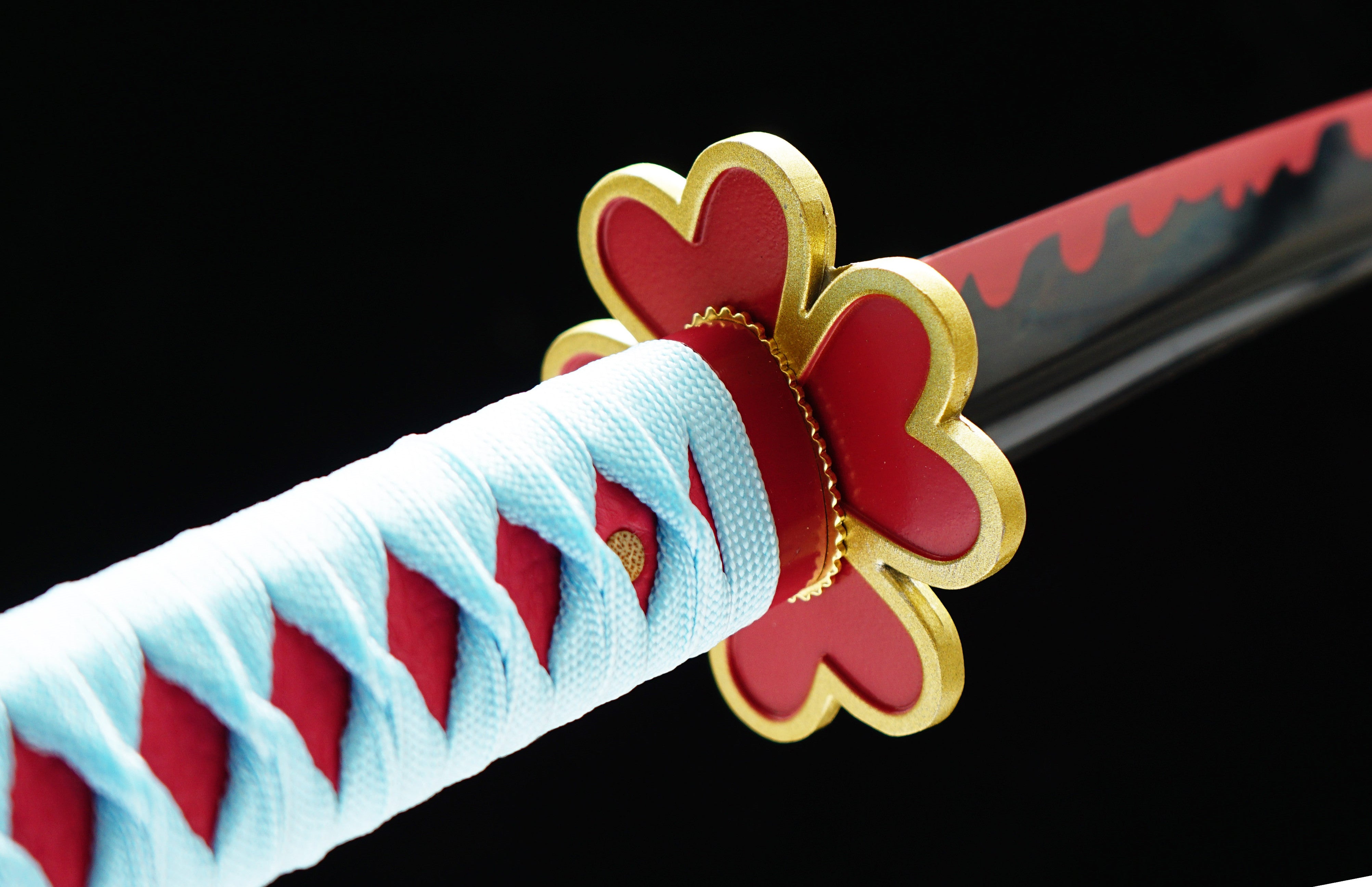 Hand Forged Demon Slayer Katana Kanroji Mitsuri Nichirin Sword(1045 Carbon Steel)
