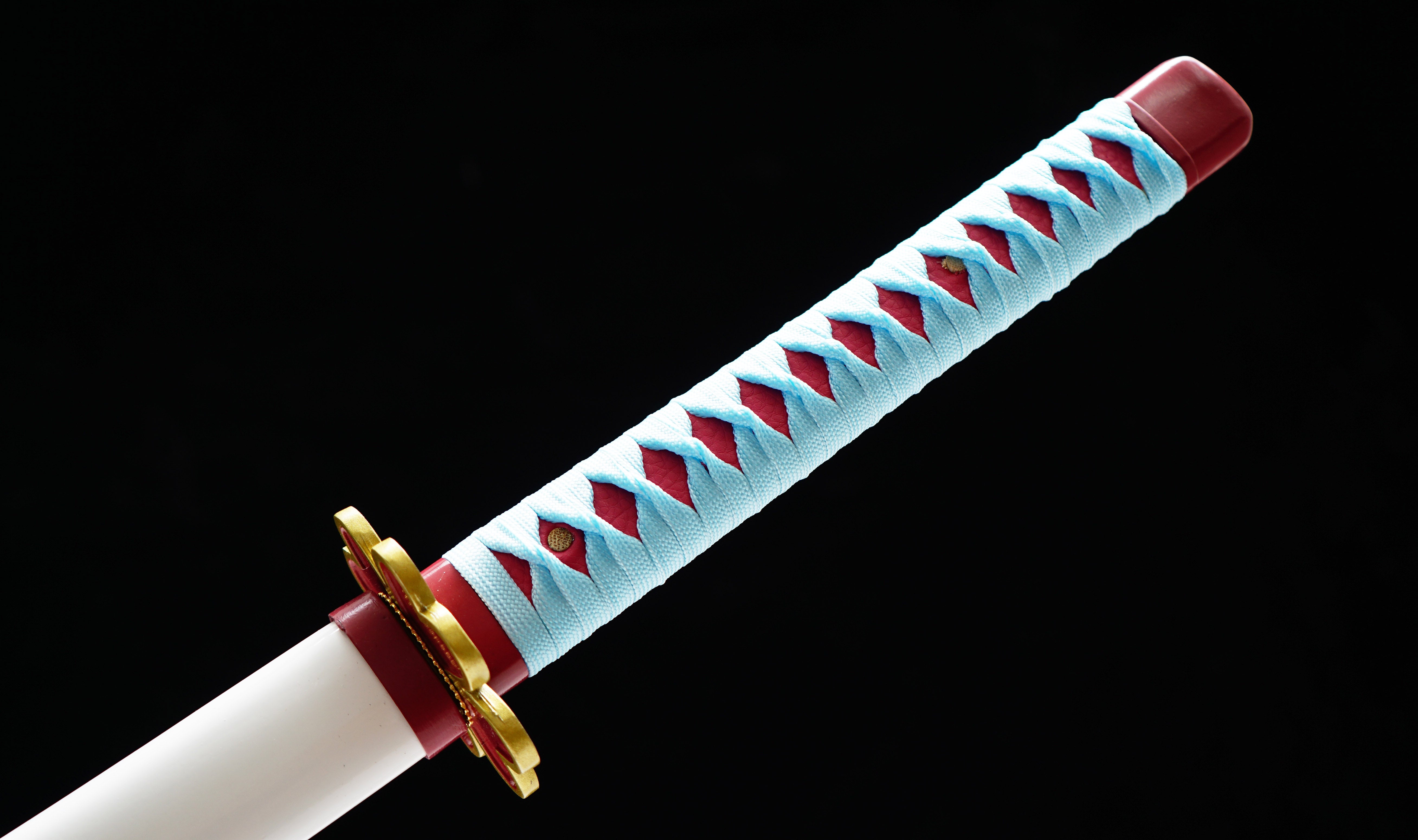 Hand Forged Demon Slayer Katana Kanroji Mitsuri Nichirin Sword(1045 Carbon Steel)