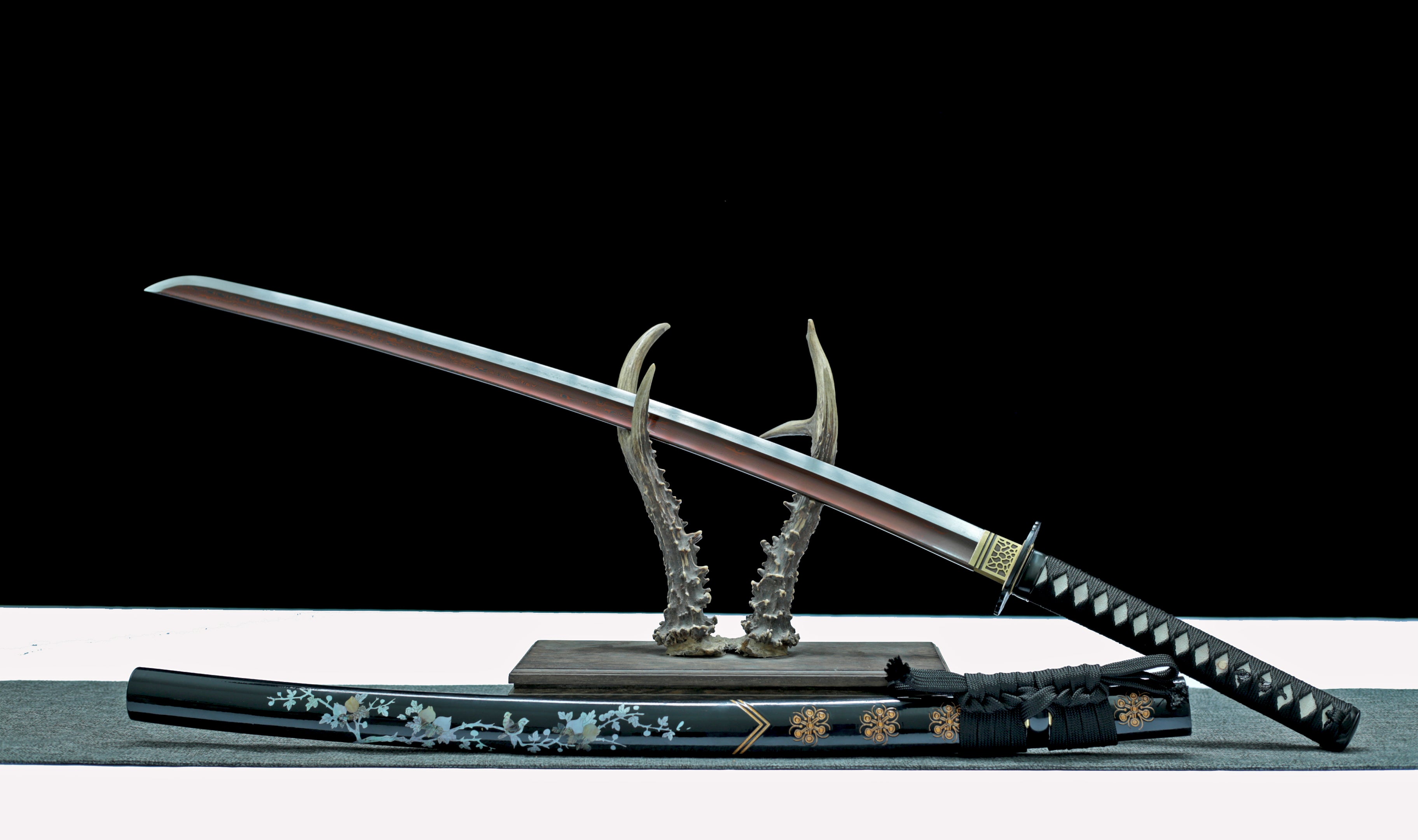 Hand Forged Japanese Katana Silversoul Phantom Blade(Damascus Steel)