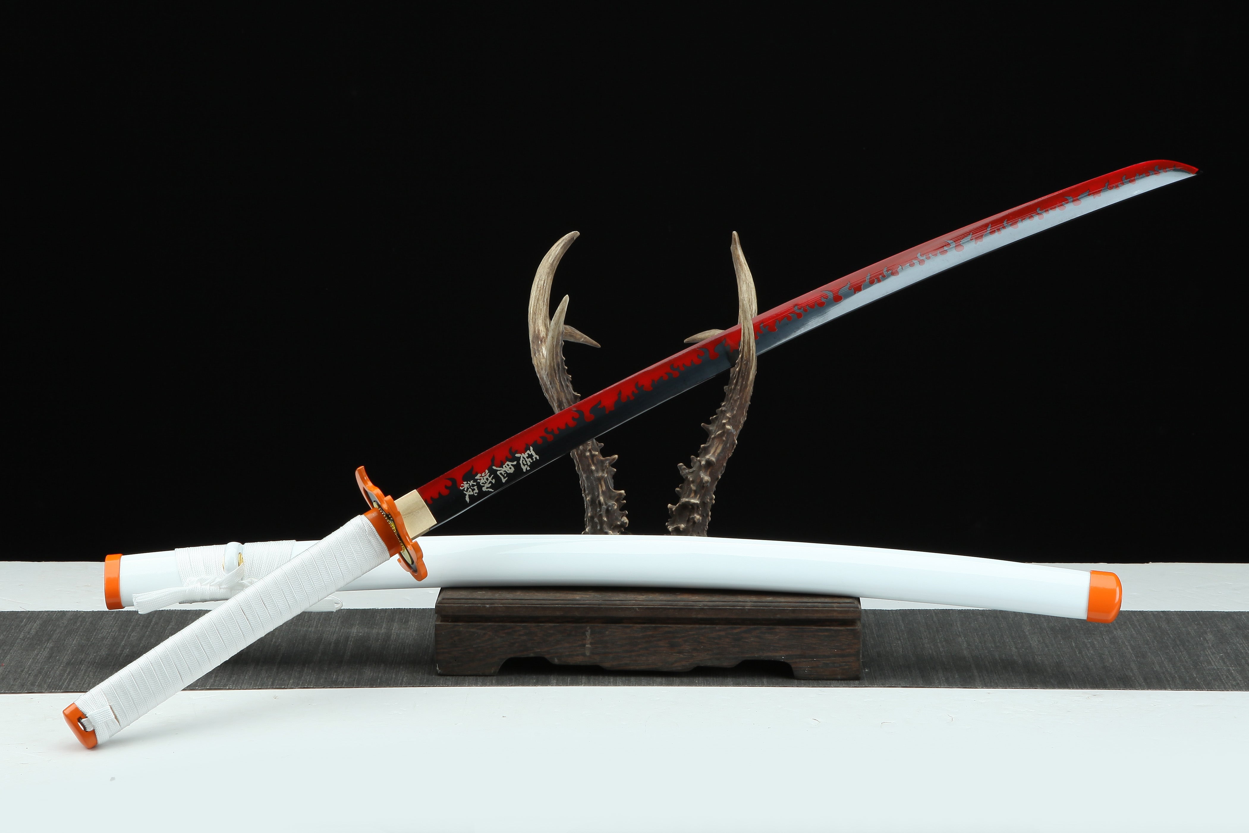 Hand Forged Demon Slayer Katana Rengoku Kyoujurou Nichirin Sword(1045 Carbon Steel)