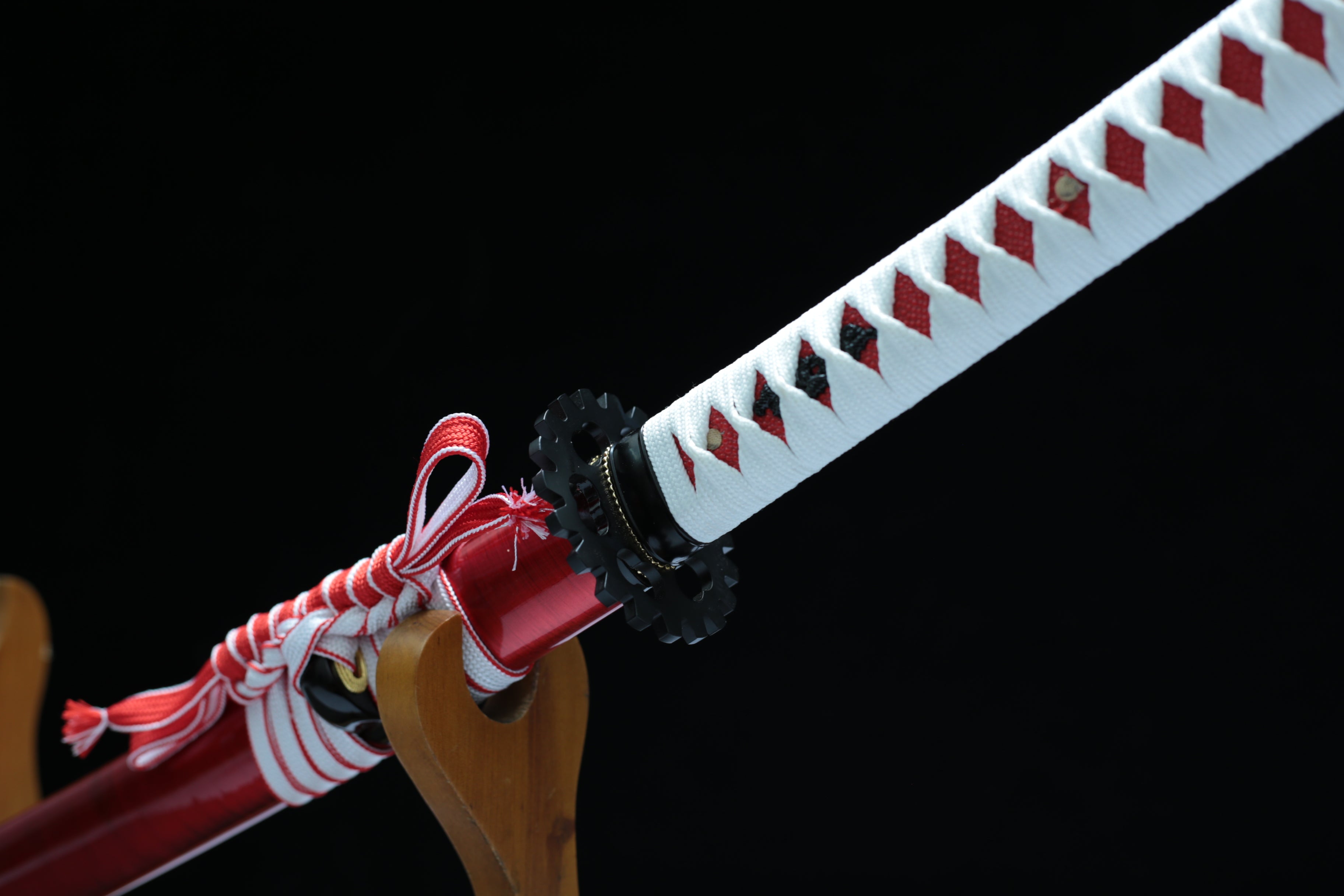 Hand Forged Japanese Katana Vermilion Harbinger Blade(1095 Carbon Steel)