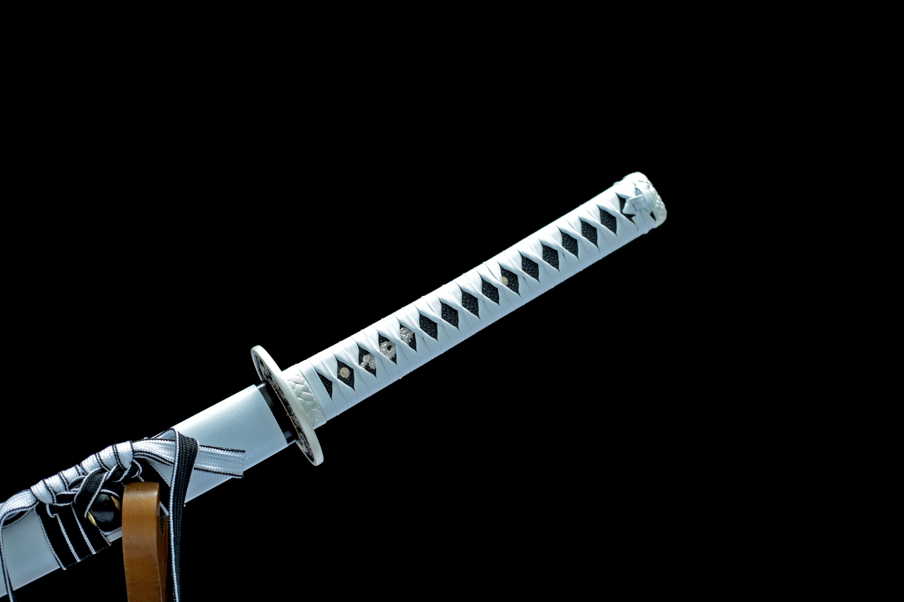Hand Forged Japanese Katana Bai Mo's Eclipse Blade(1095 Carbon Steel)
