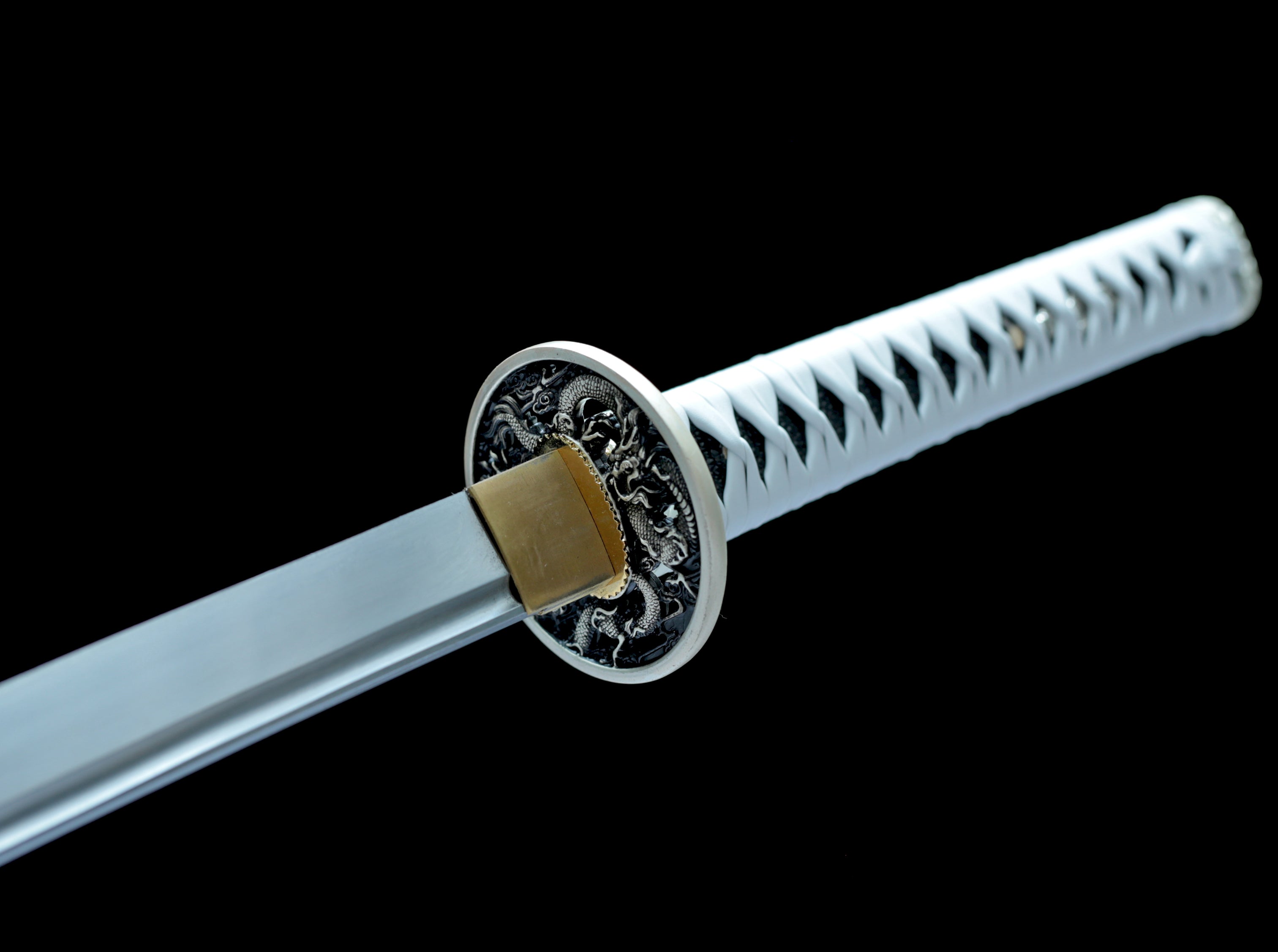Hand Forged Japanese Katana Bai Mo's Eclipse Blade(1095 Carbon Steel)