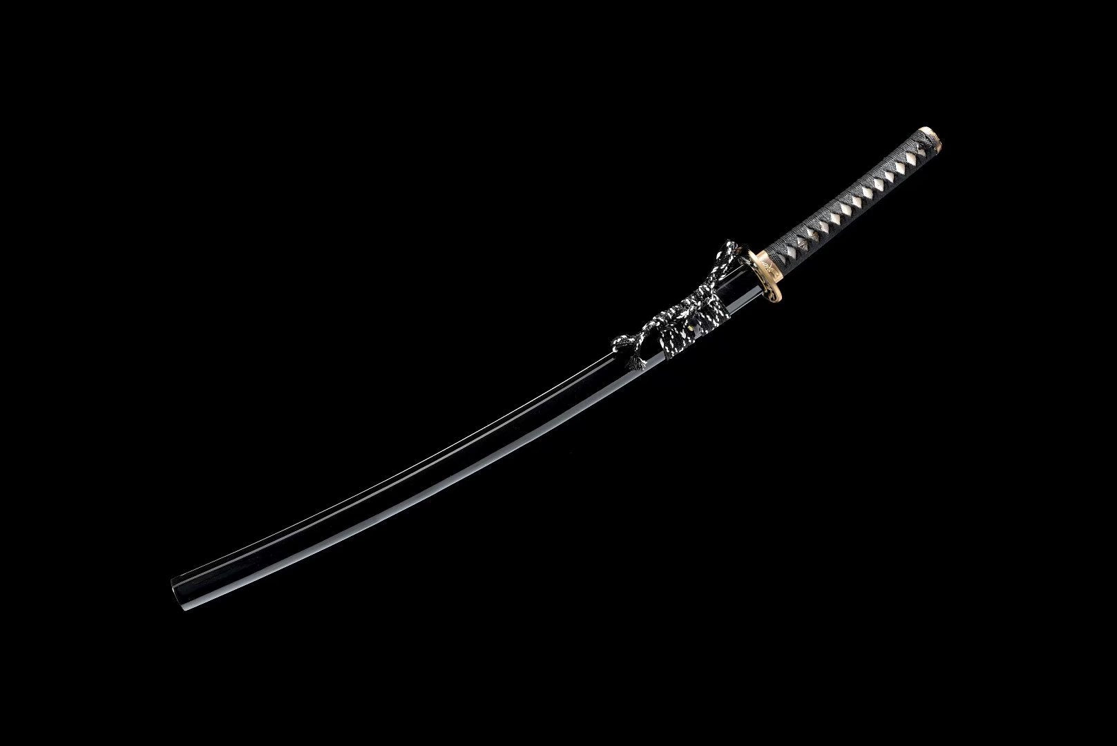 Hand Forged Japanese Katana Onyx Skimmer Blade(1095 Carbon Steel)