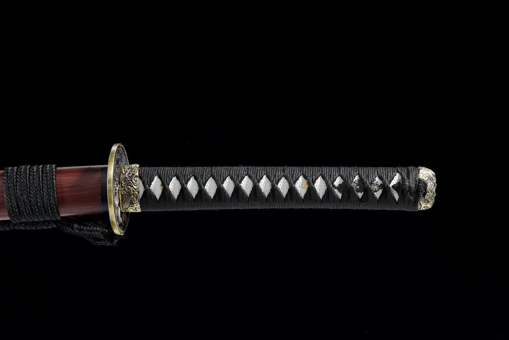 Hand Forged Japanese Katana Abyssal Samurai Blade(1095 Carbon Steel)