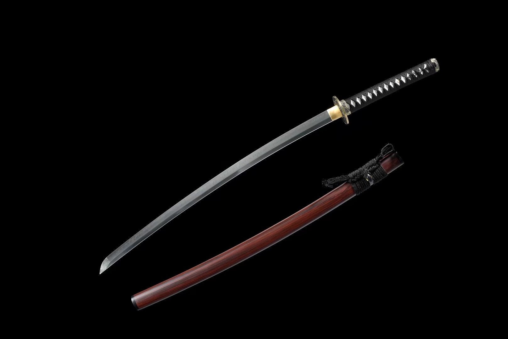 Hand Forged Japanese Katana Abyssal Samurai Blade(1095 Carbon Steel)