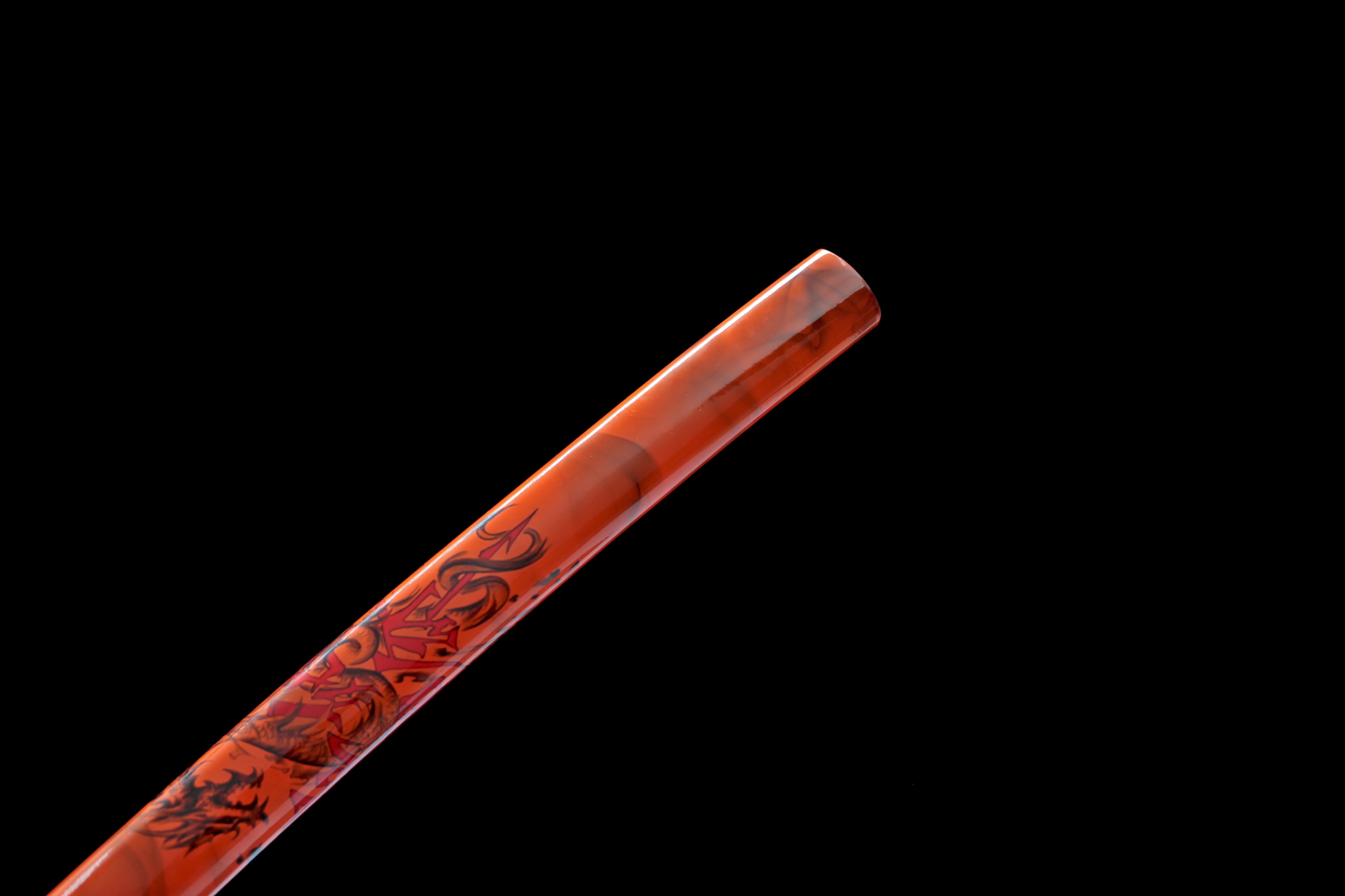 Hand Forged Japanese Katana Amber Eidolon Blade(1095 Carbon Steel)